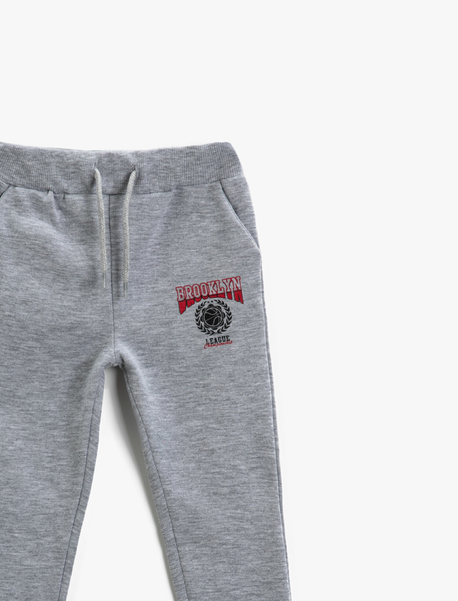  Erkek Çocuk Baskılı Jogger Eşofman Altı Beli Bağlamalı