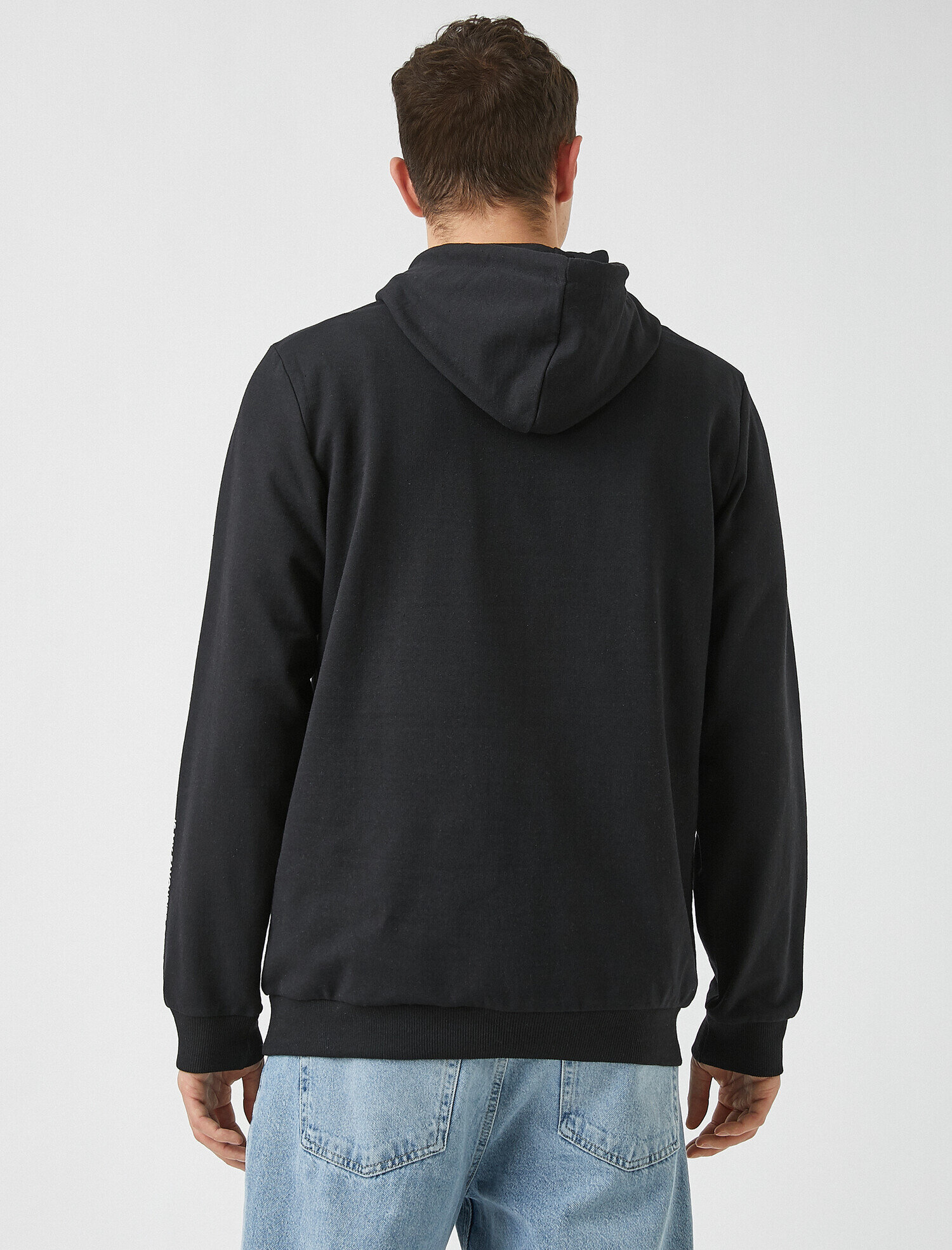   Baskılı Kapşonlu Sweatshirt