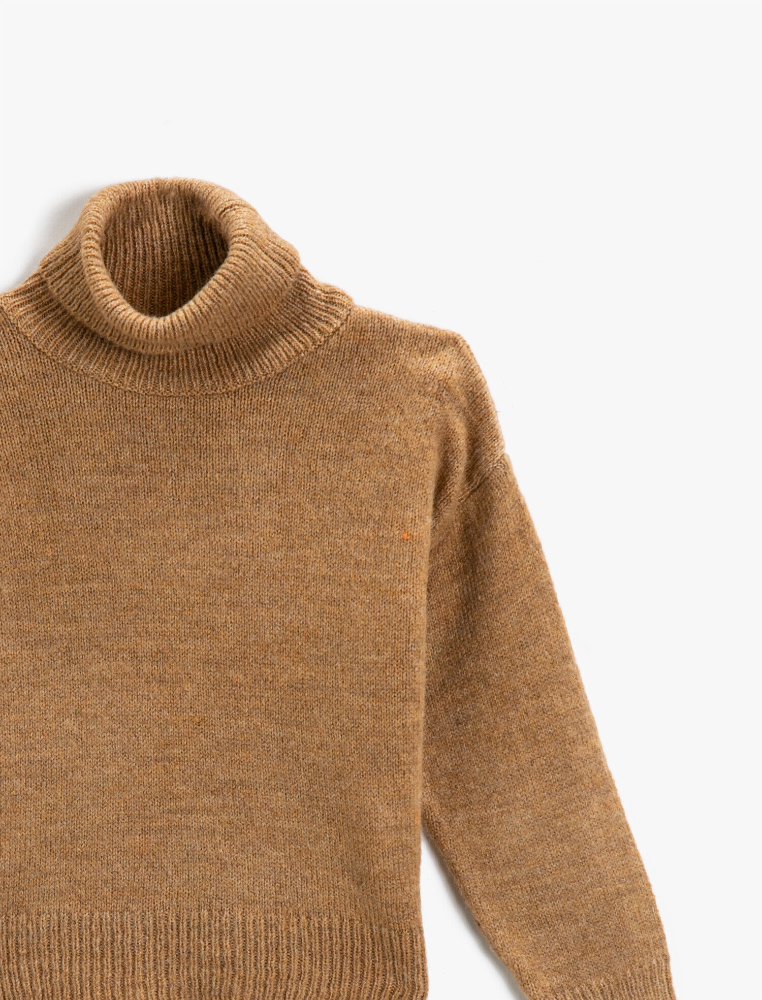  Kız Çocuk Basic Boğazlı Triko Kazak