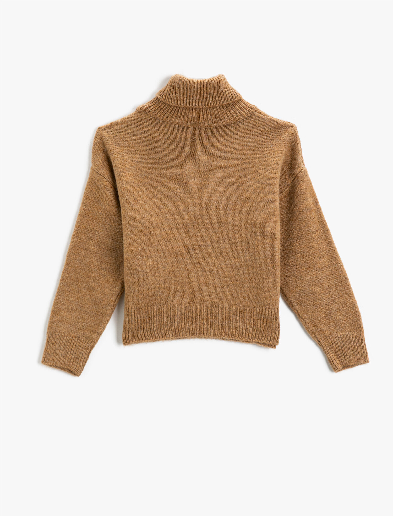  Kız Çocuk Basic Boğazlı Triko Kazak