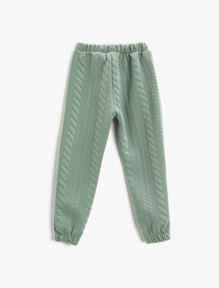 Kız Çocuk Basic Eşofman Altı Jogger Dokulu