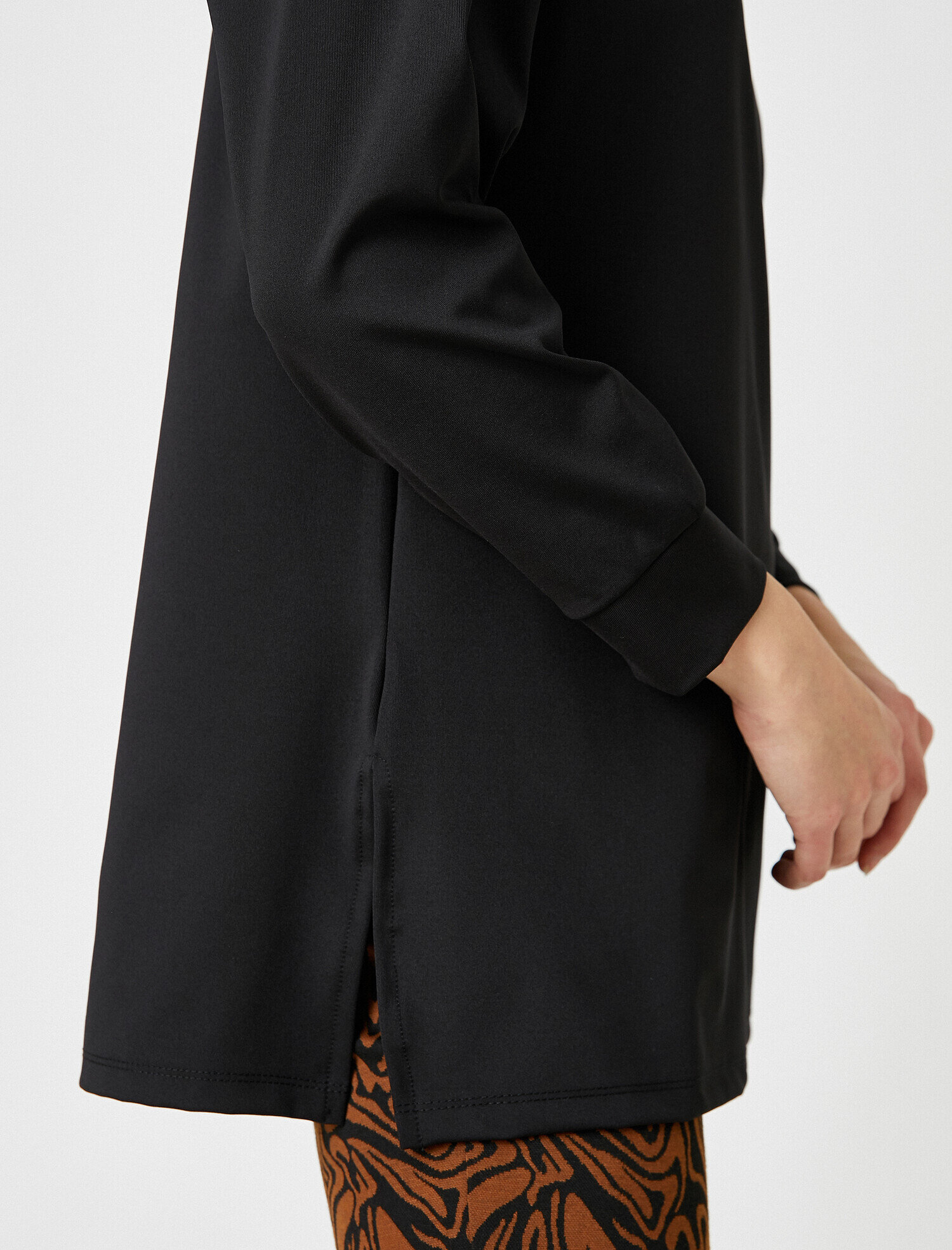   Balıkçı Yaka Uzun Sweatshirt