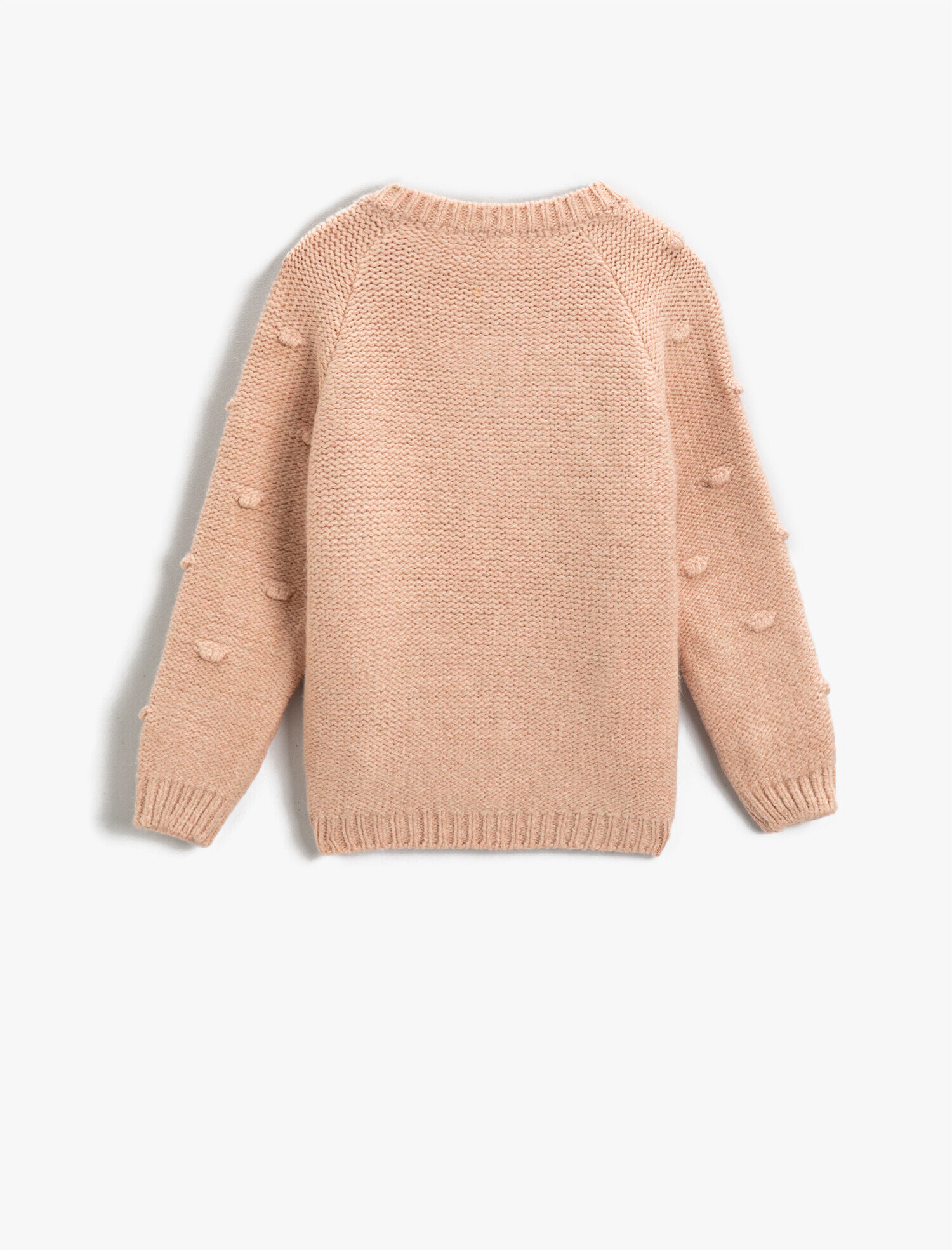  Kız Çocuk Uzun Kollu Triko Hırka Ahşap Düğmeli