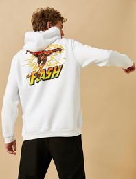 Flash Kapşonlu Sweatshirt Lisanslı Baskılı