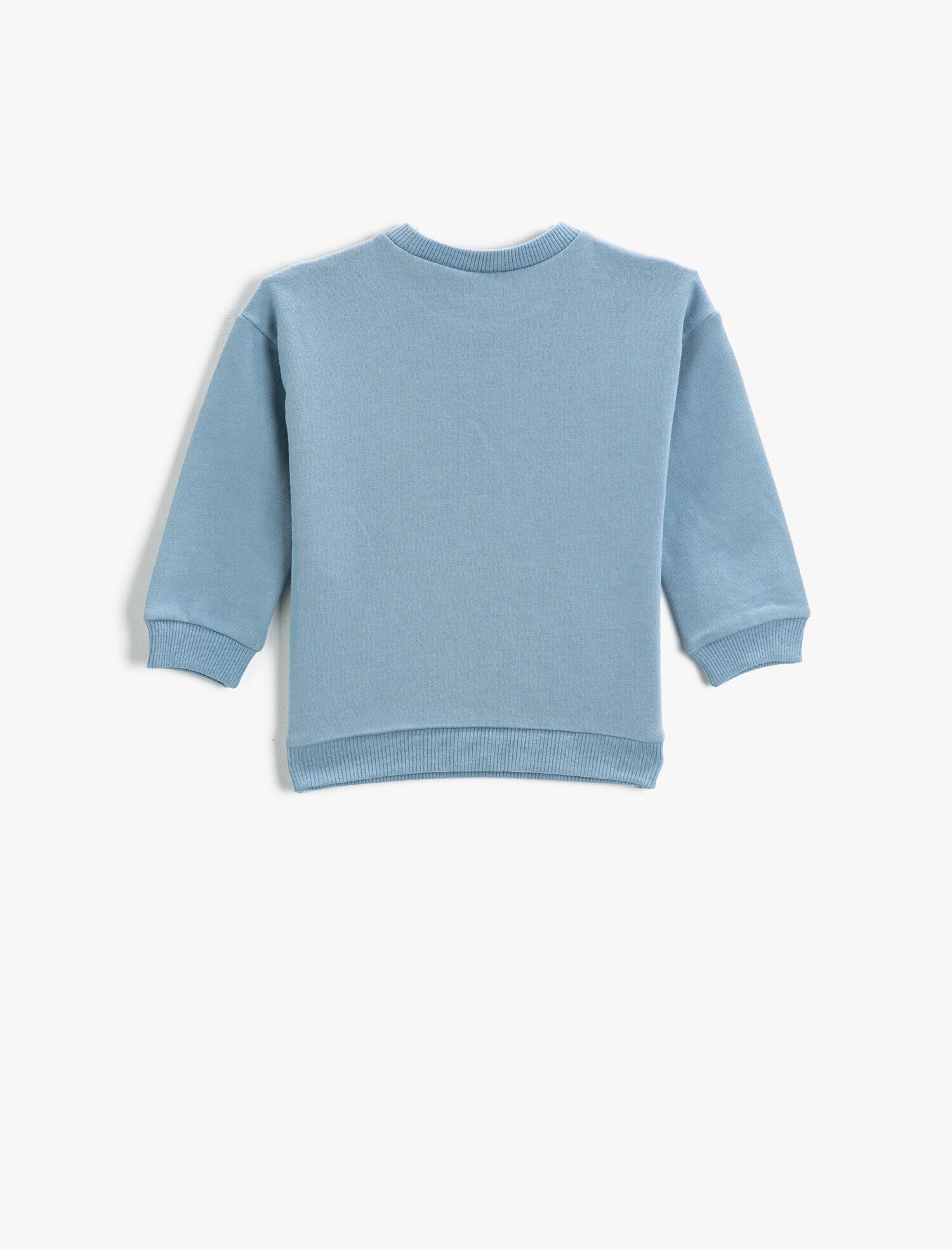  Erkek Bebek Baskılı Sweatshirt Bisiklet Yaka Pamuklu