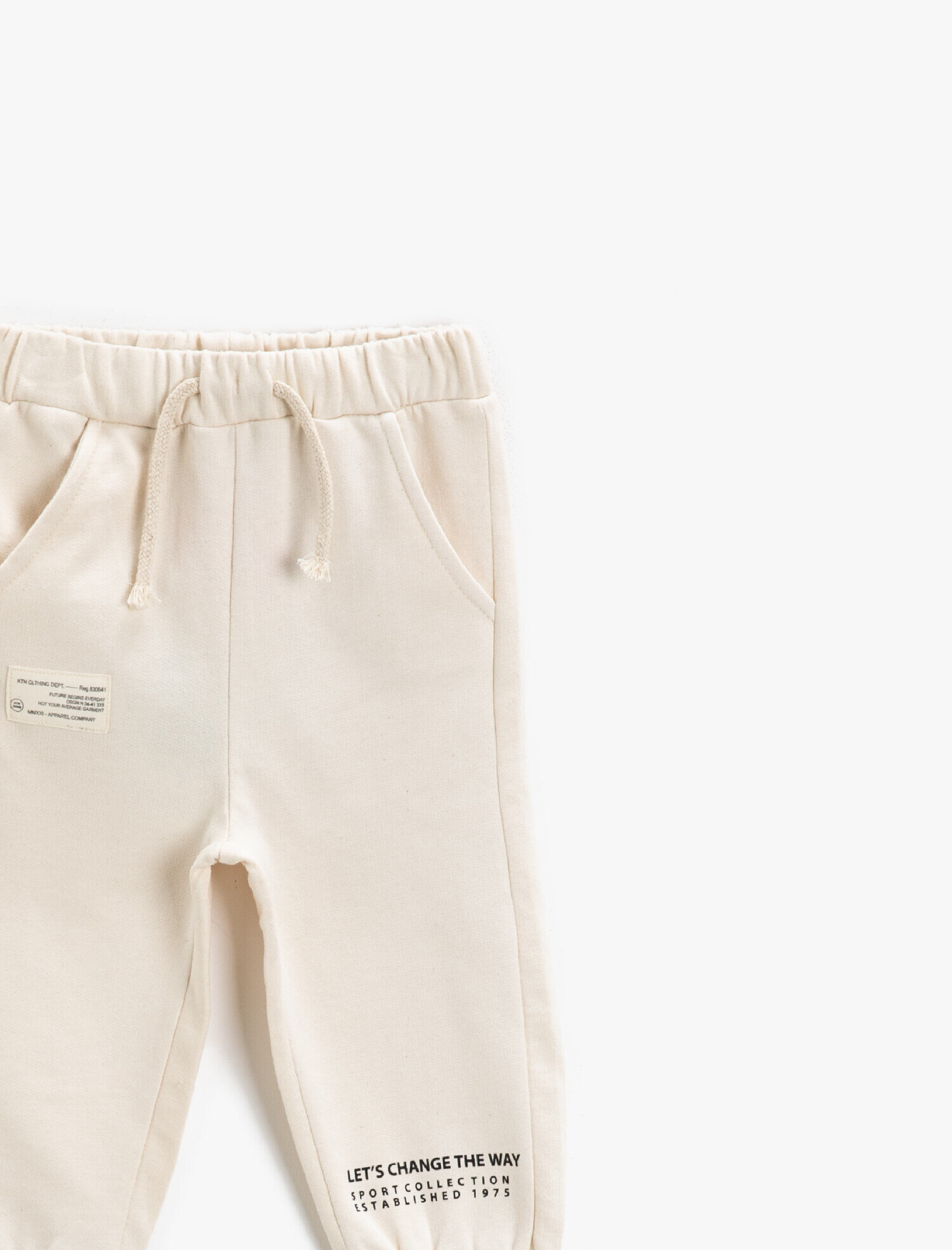  Erkek Bebek Baskılı Jogger Eşofman Altı Cepli Pamuklu