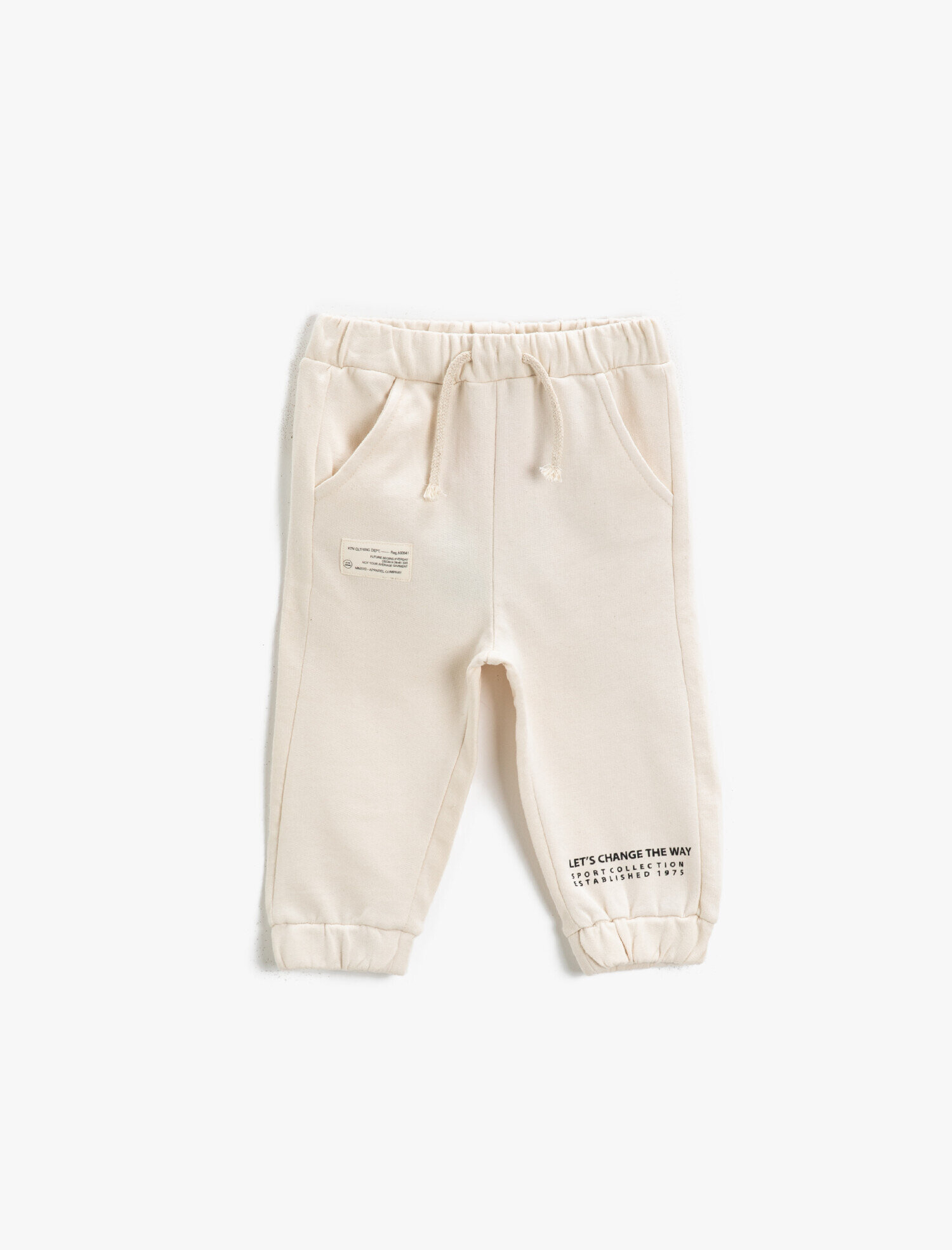  Erkek Bebek Baskılı Jogger Eşofman Altı Cepli Pamuklu