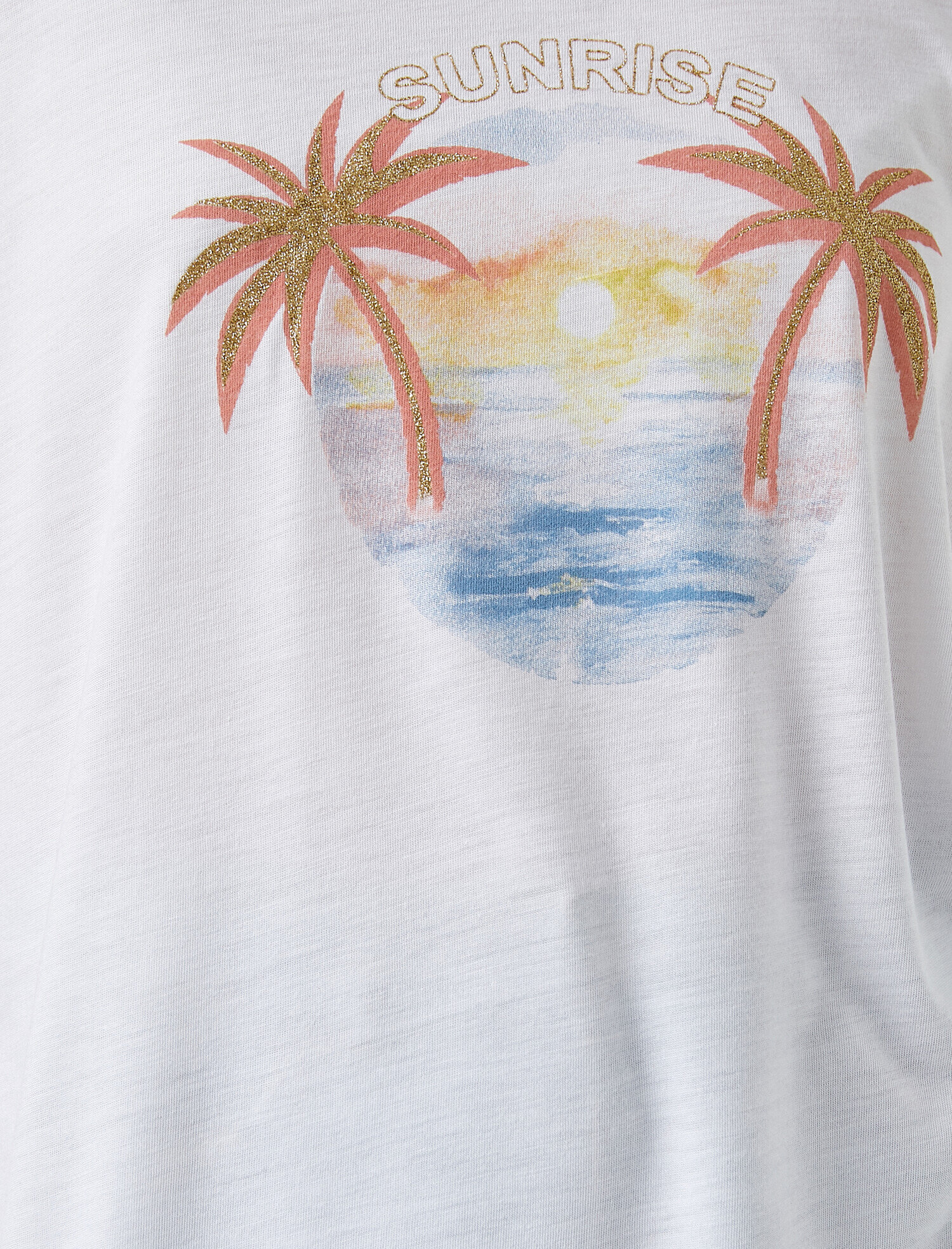   Bisiklet Yaka Baskılı Tişört