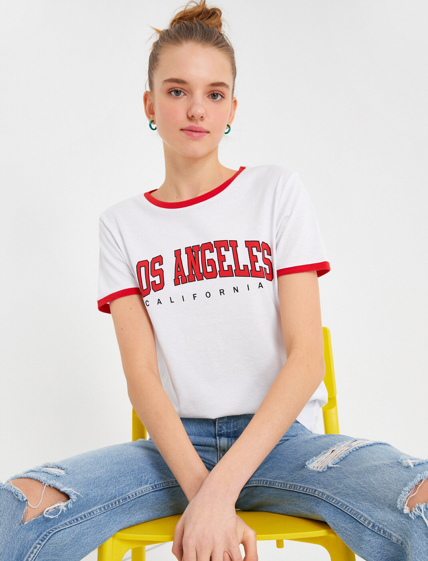   Kısa Kollu Baskılı Tişört