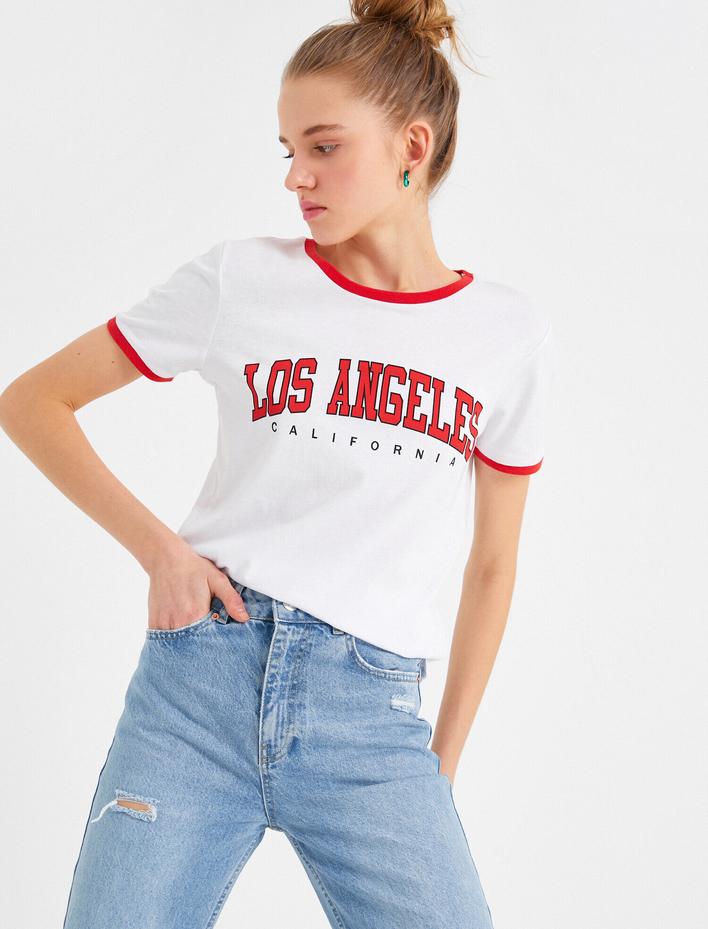  Kısa Kollu Baskılı Tişört