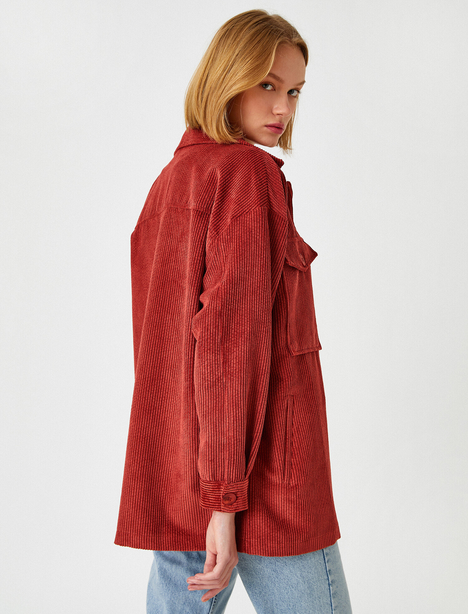   Kadife Gömlek Ceket