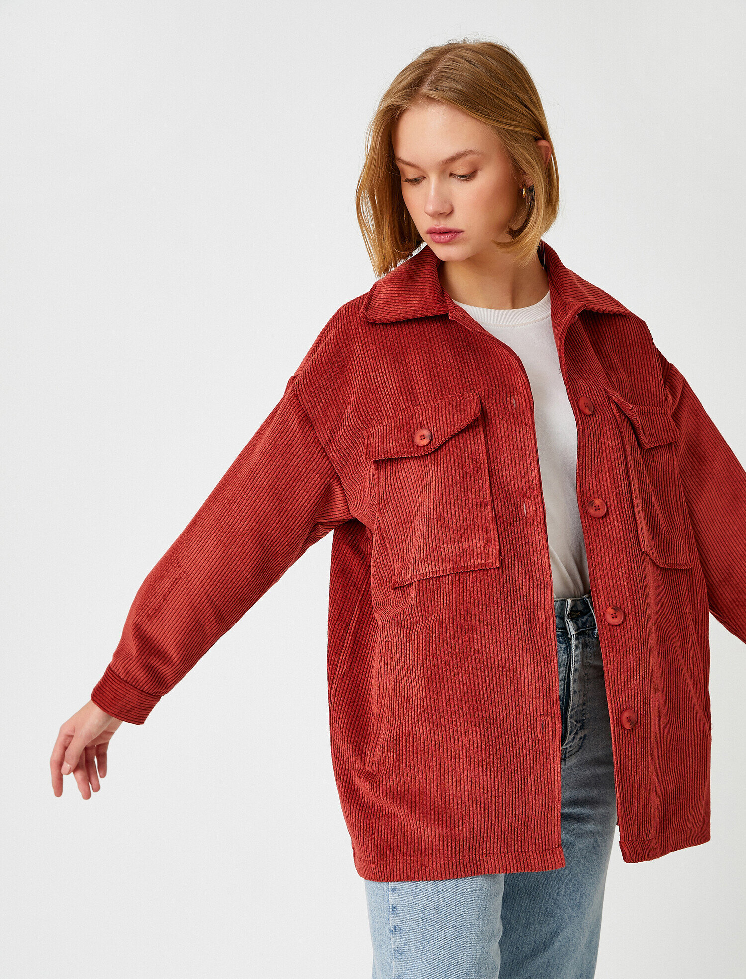   Kadife Gömlek Ceket