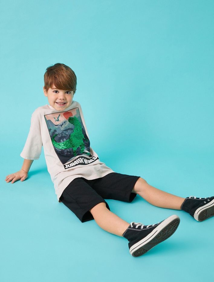 Erkek Çocuk Basic Şort Beli Bağcıklı Cepli