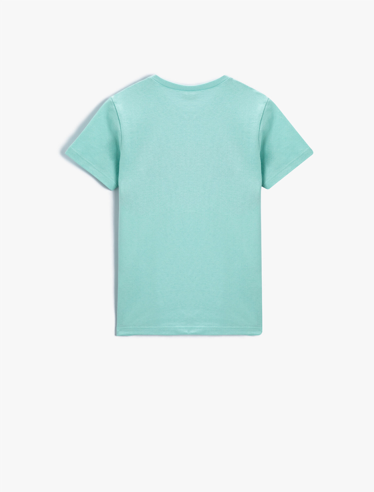  Erkek Çocuk Slogan Baskılı Kısa Kollu Tişört Pamuklu