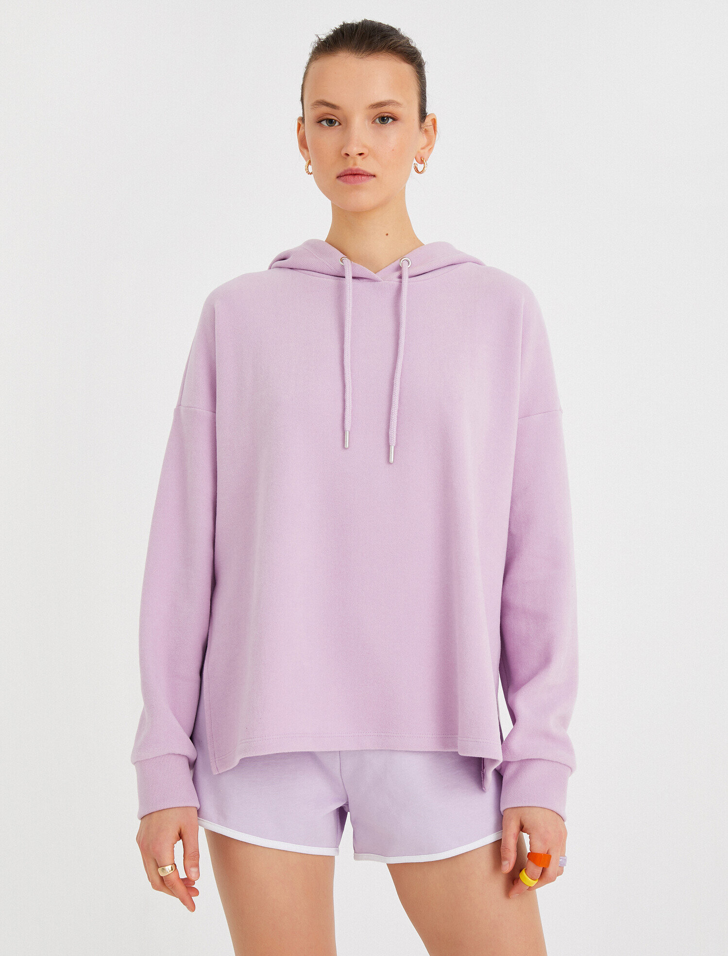   Oversize Kapüşonlu Sweatshirt