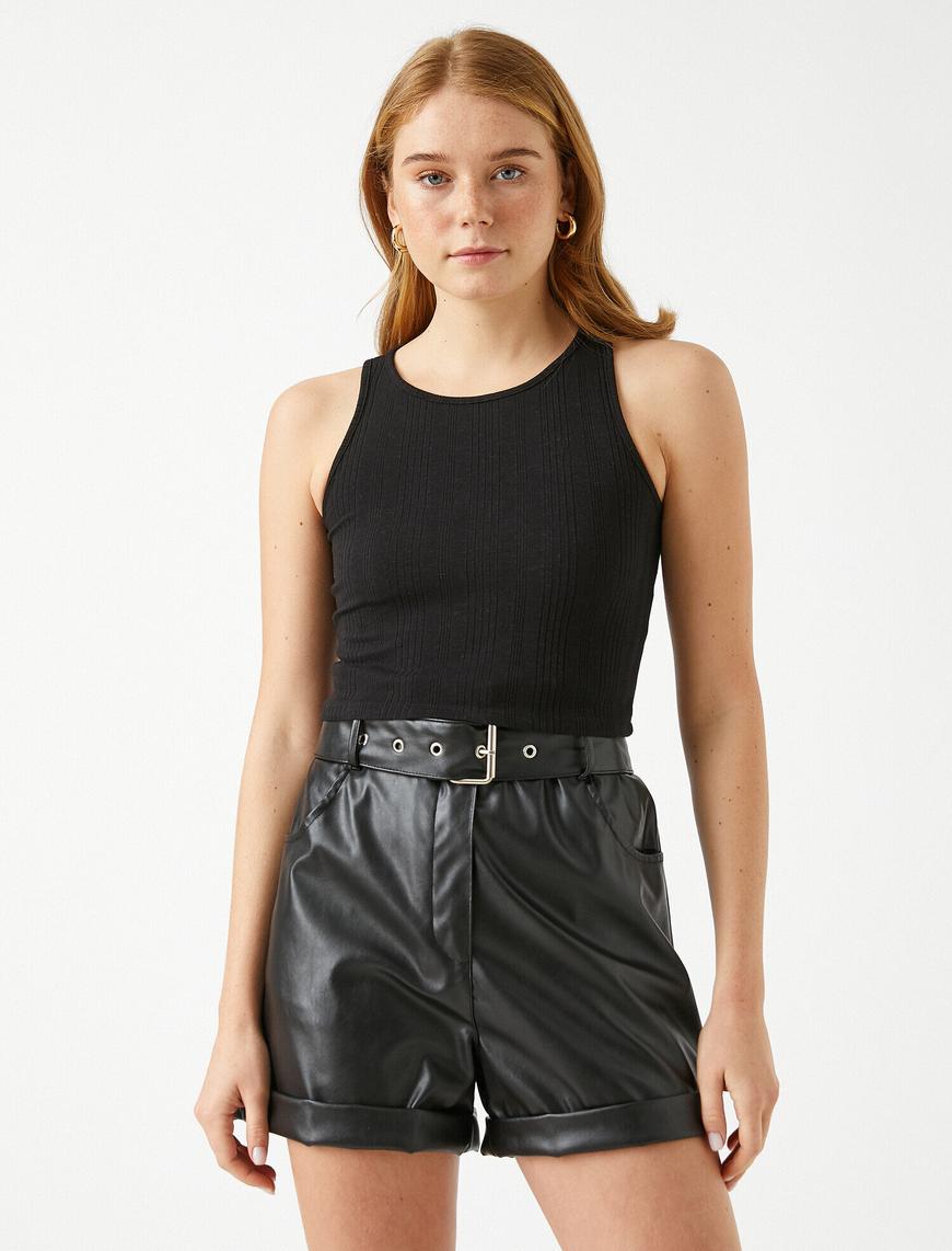   Halter Yaka Crop Atlet