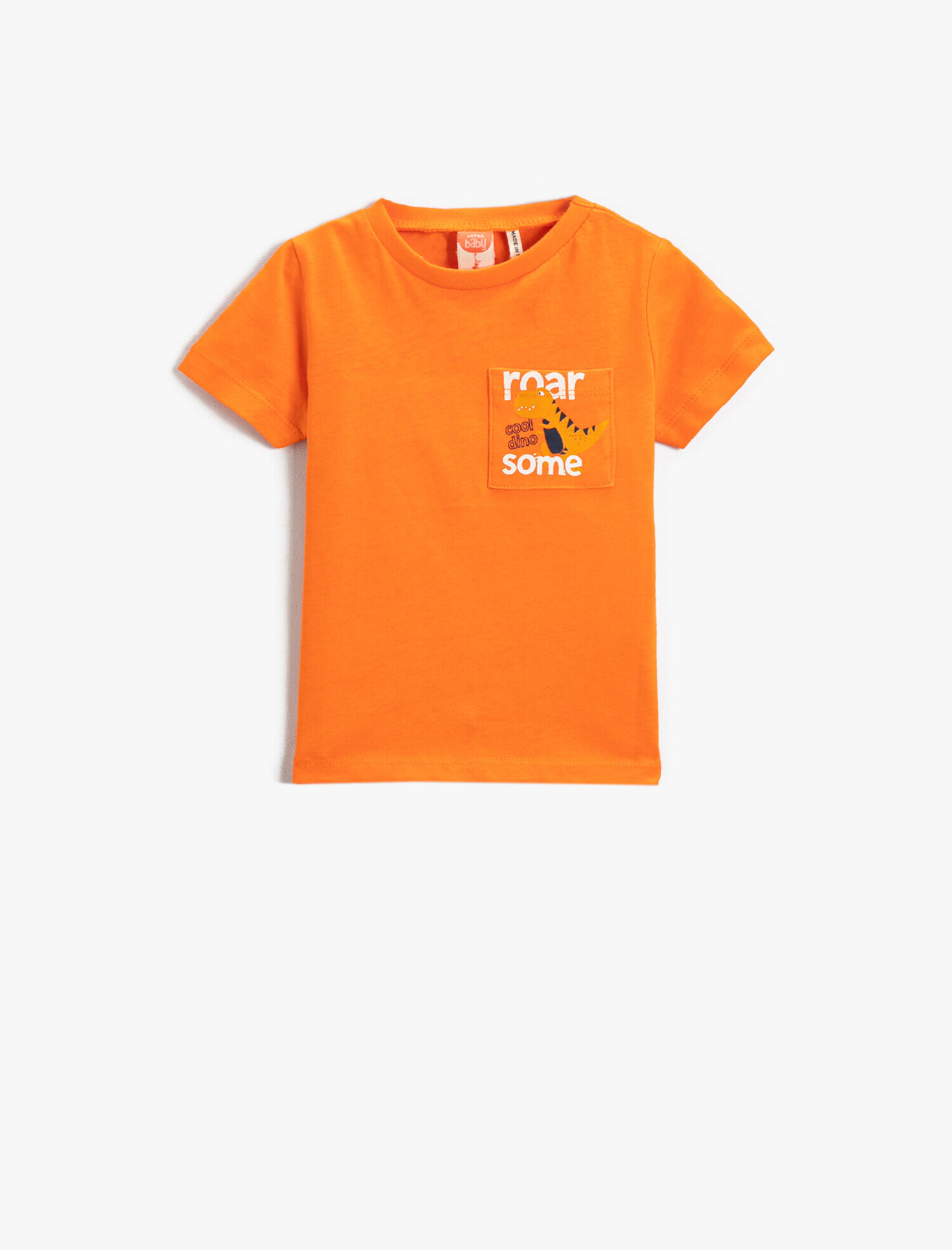  Erkek Bebek Baskılı Kısa Kollu Tişört Pamuklu