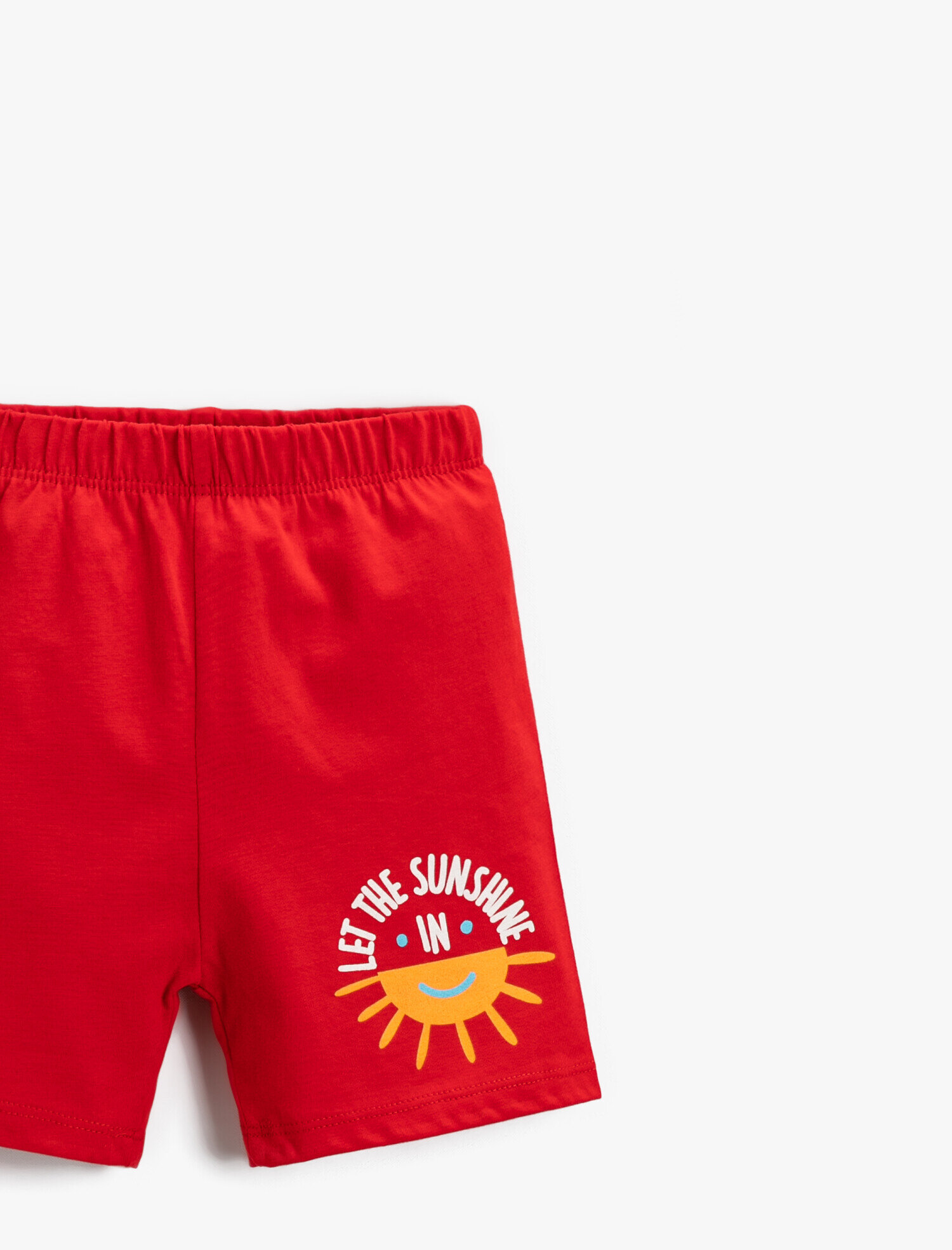  Erkek Bebek Baskılı Belden Bağlamalı Şort Pamuklu