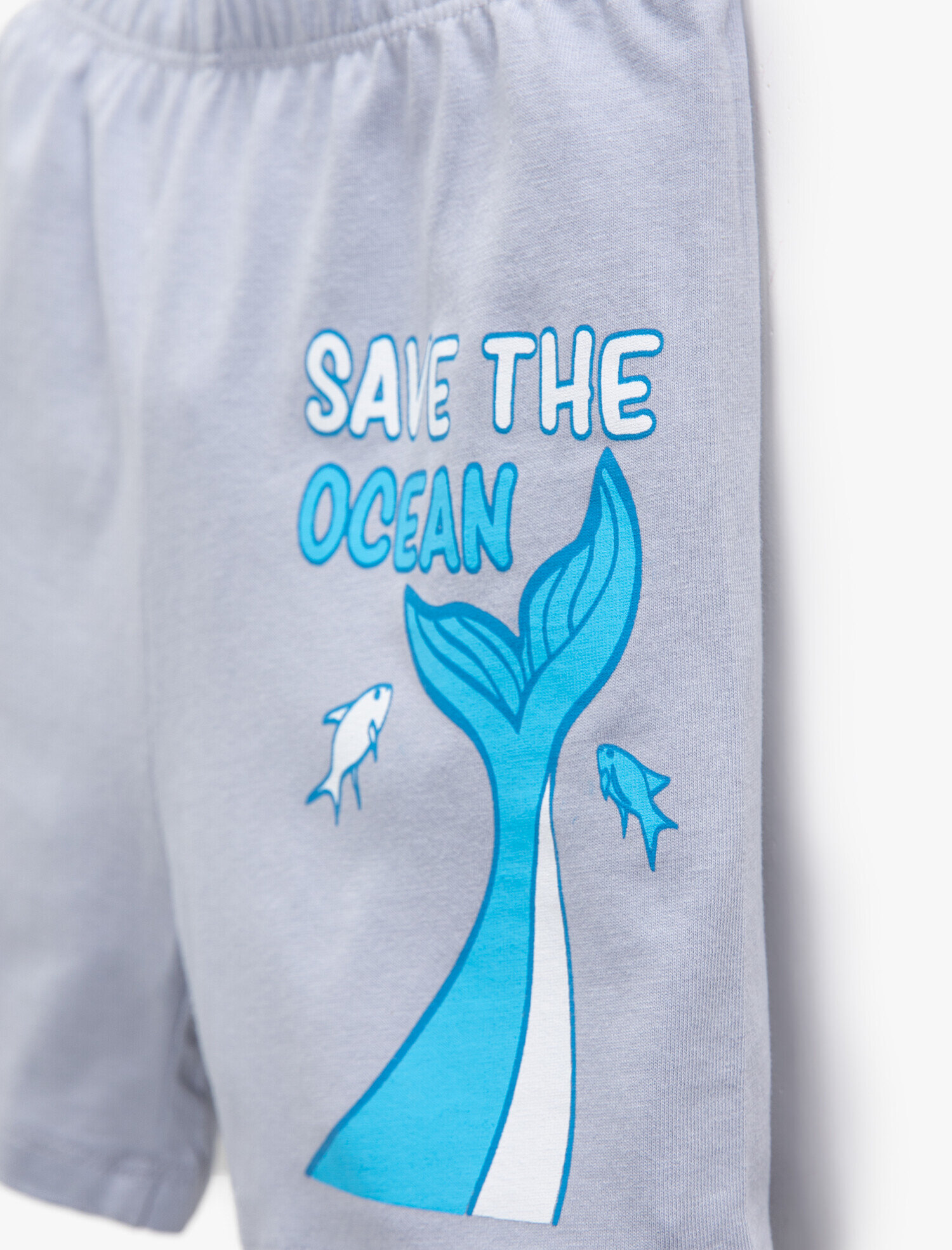  Erkek Bebek Baskılı Beli Lastikli Şort Pamuklu