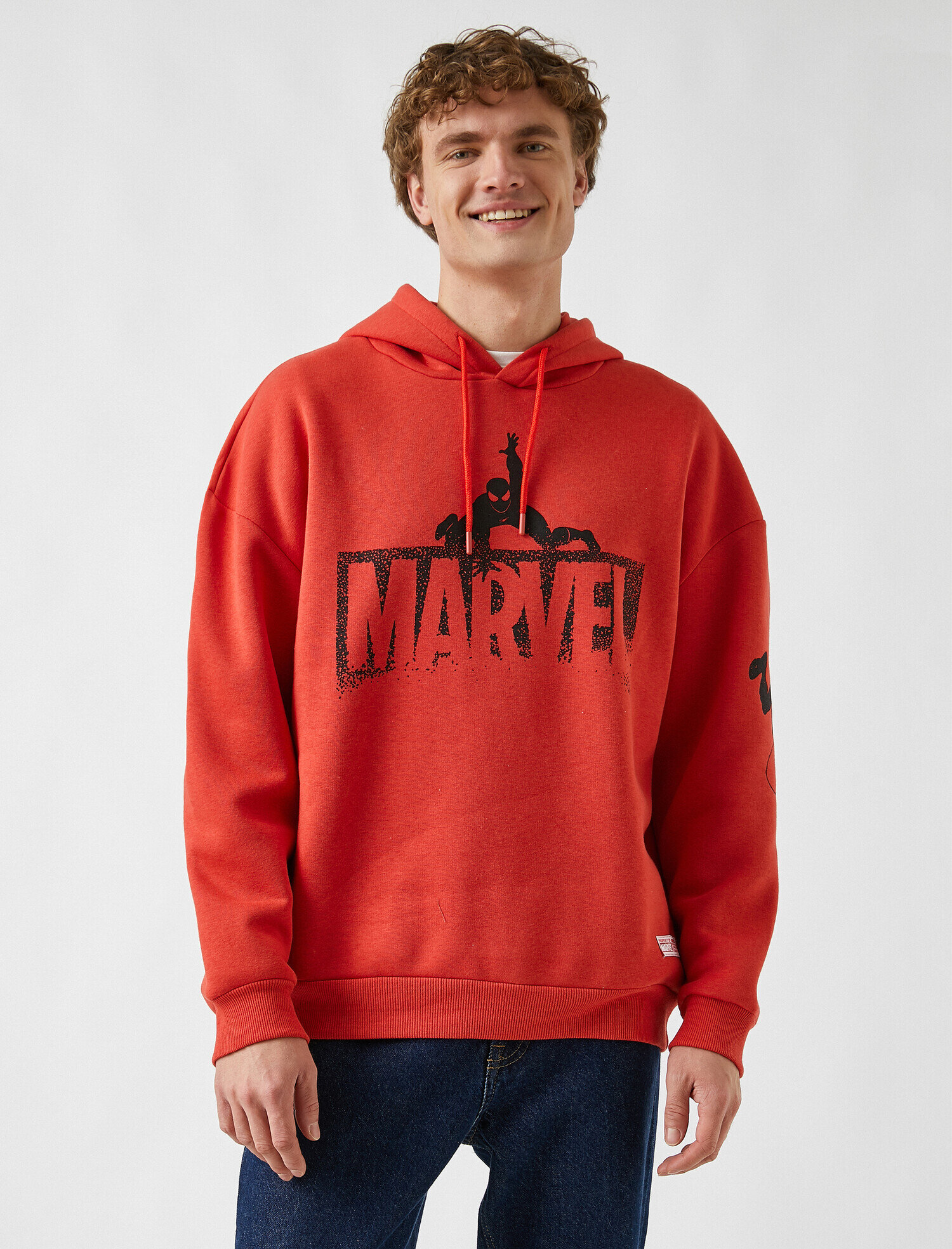   Örümcek Adam Kapüşonlu Sweatshirt Lisanslı Baskılı