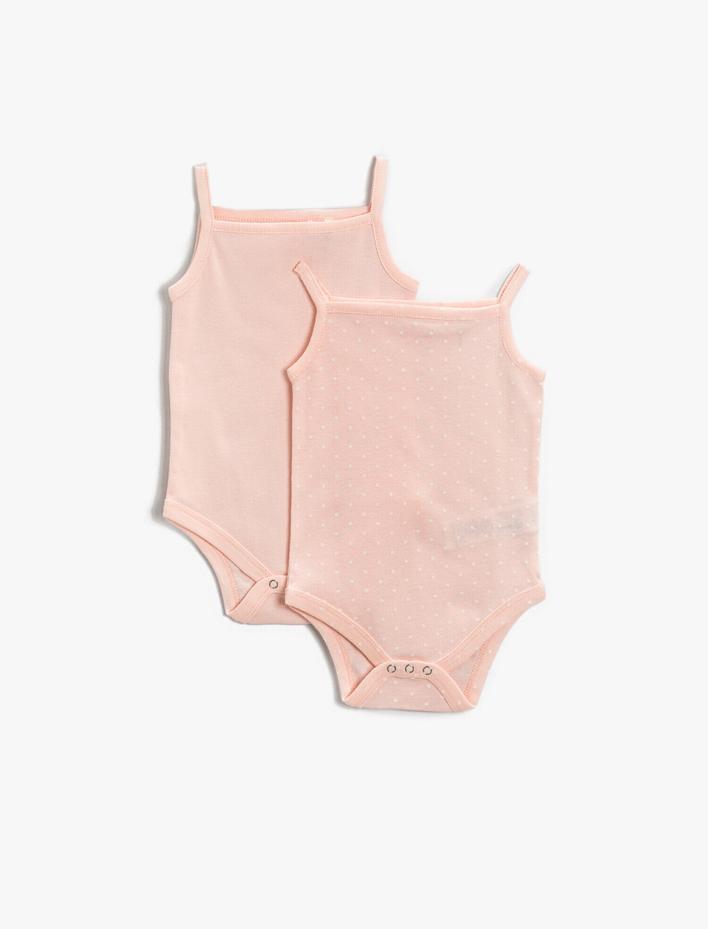 Kız Bebek 2'li Çıtçıtlı Body Seti Pamuklu