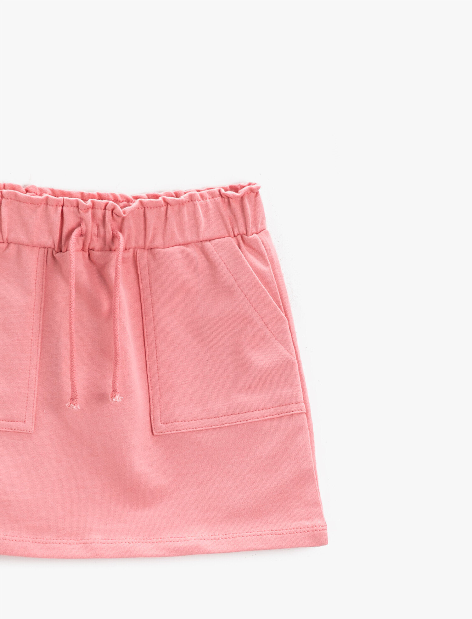  Kız Çocuk Sweat Etek Beli Bağcıklı Cepli Pamuklu