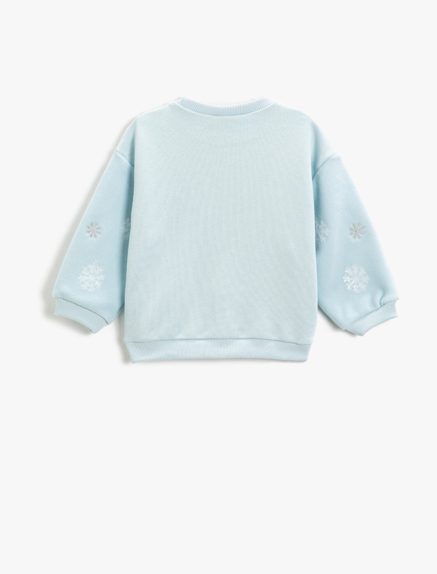  Kız Bebek Baskılı Sweatshirt Bisiklet Yaka Pamuklu