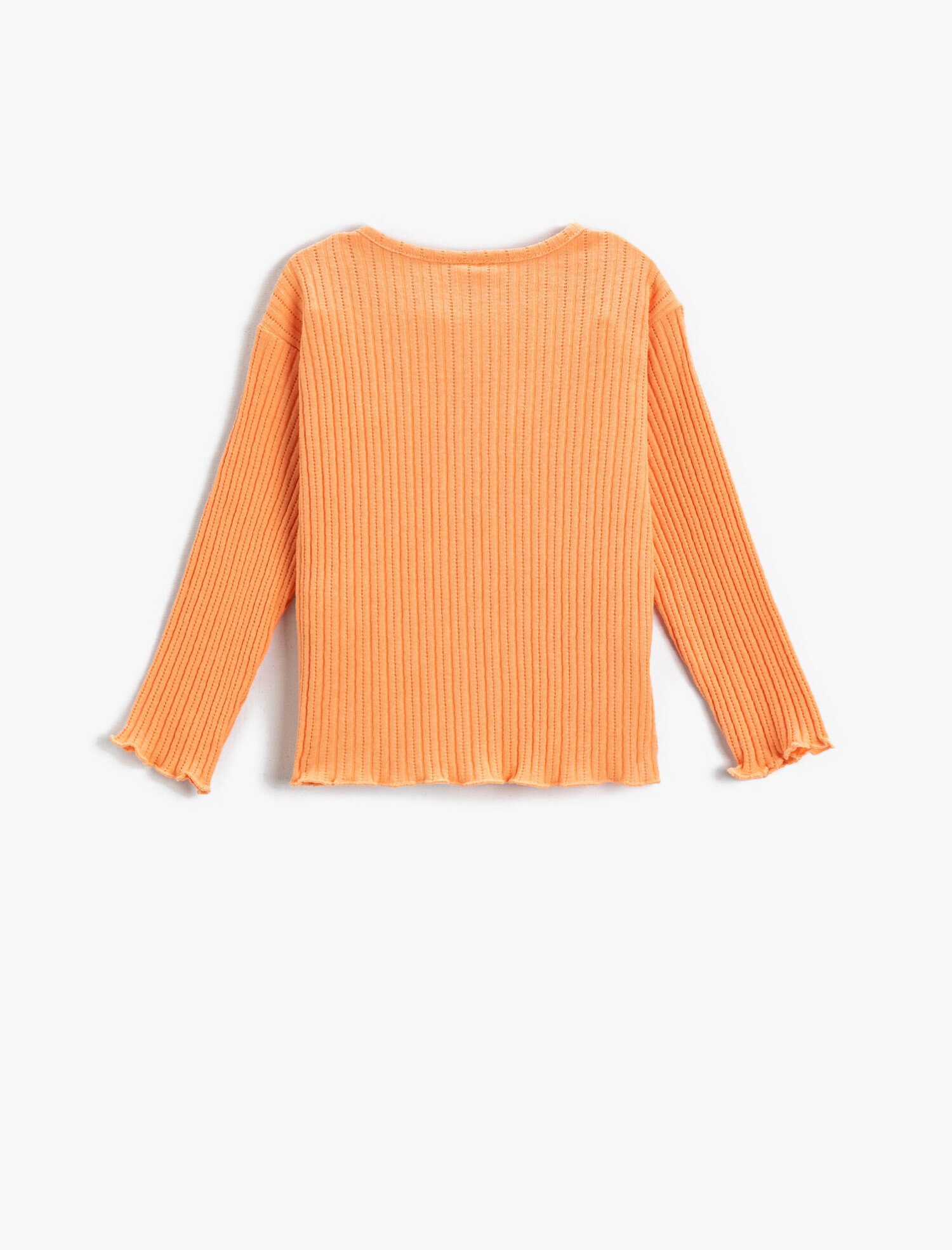  Kız Bebek Uzun Kollu Tişört Cepli Fitilli