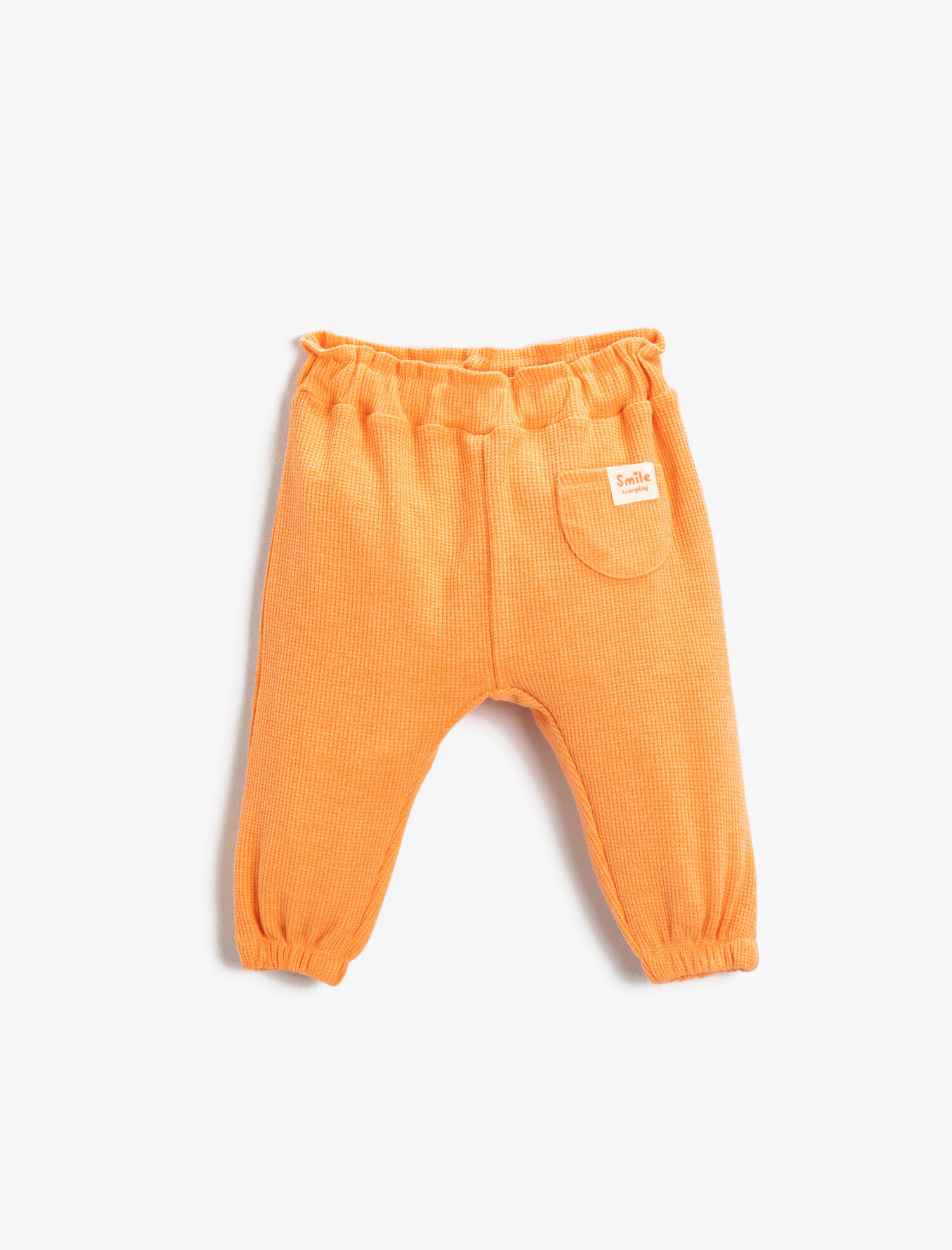  Kız Bebek Jogger Beli Lastikli Eşofman Altı