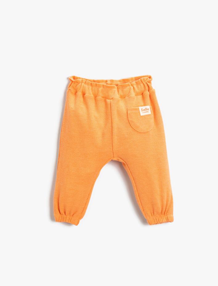 Kız Bebek Jogger Beli Lastikli Eşofman Altı