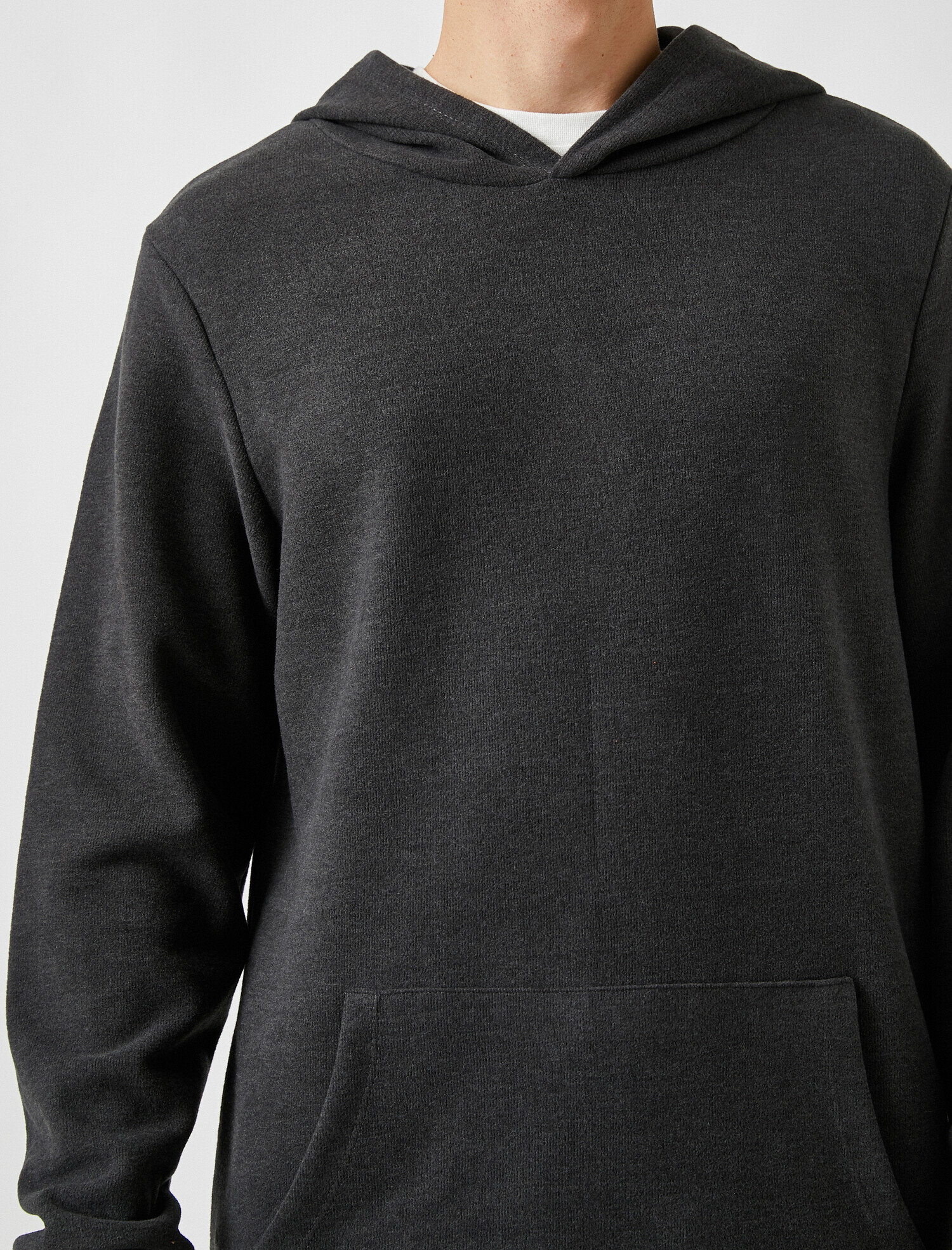   Oversize Basic Kapüşonlu Sweatshirt
