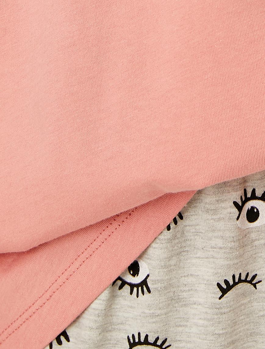   Baskılı Pamuklu Pijama Takımı