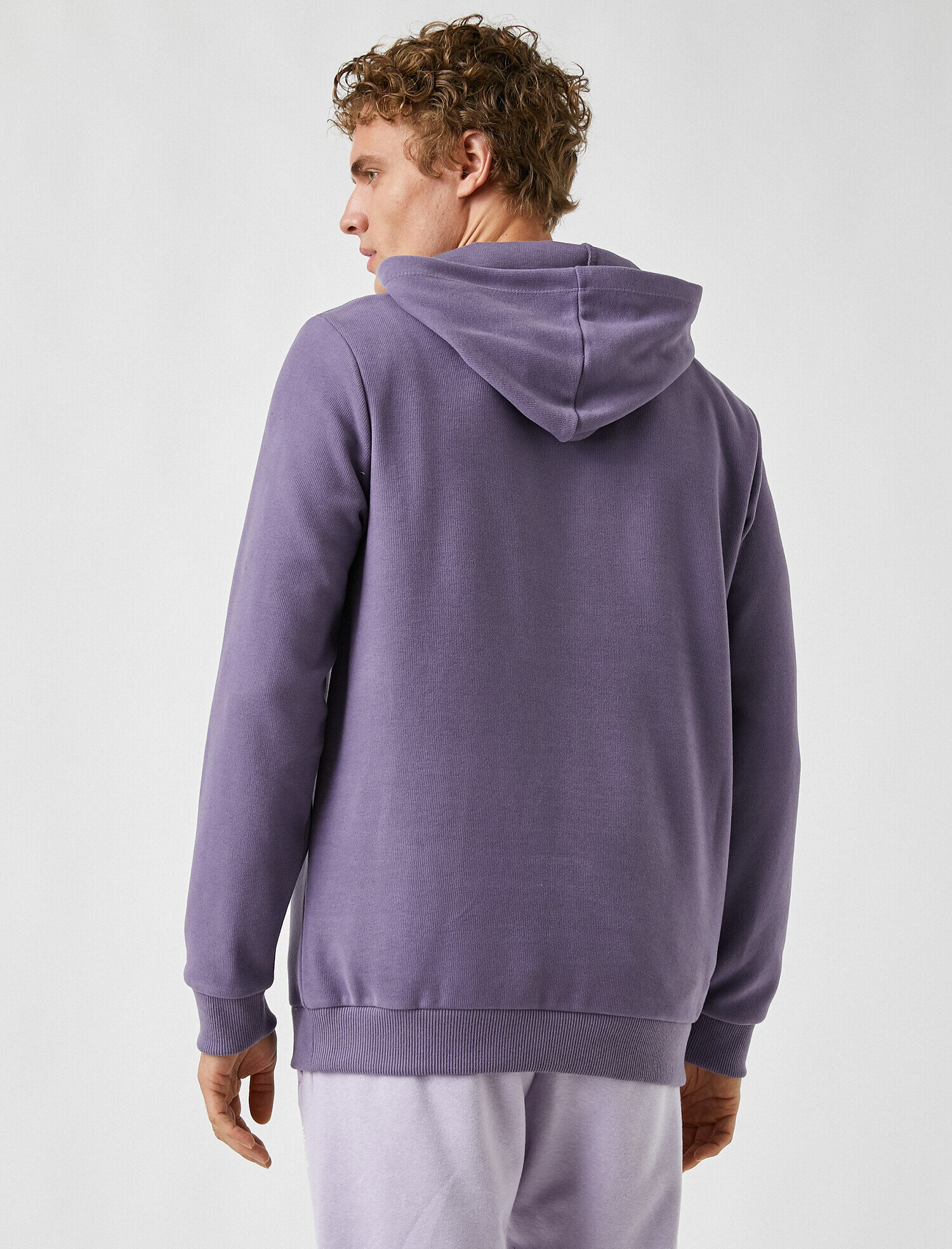 Oversize Basic Kapüşonlu Sweatshirt