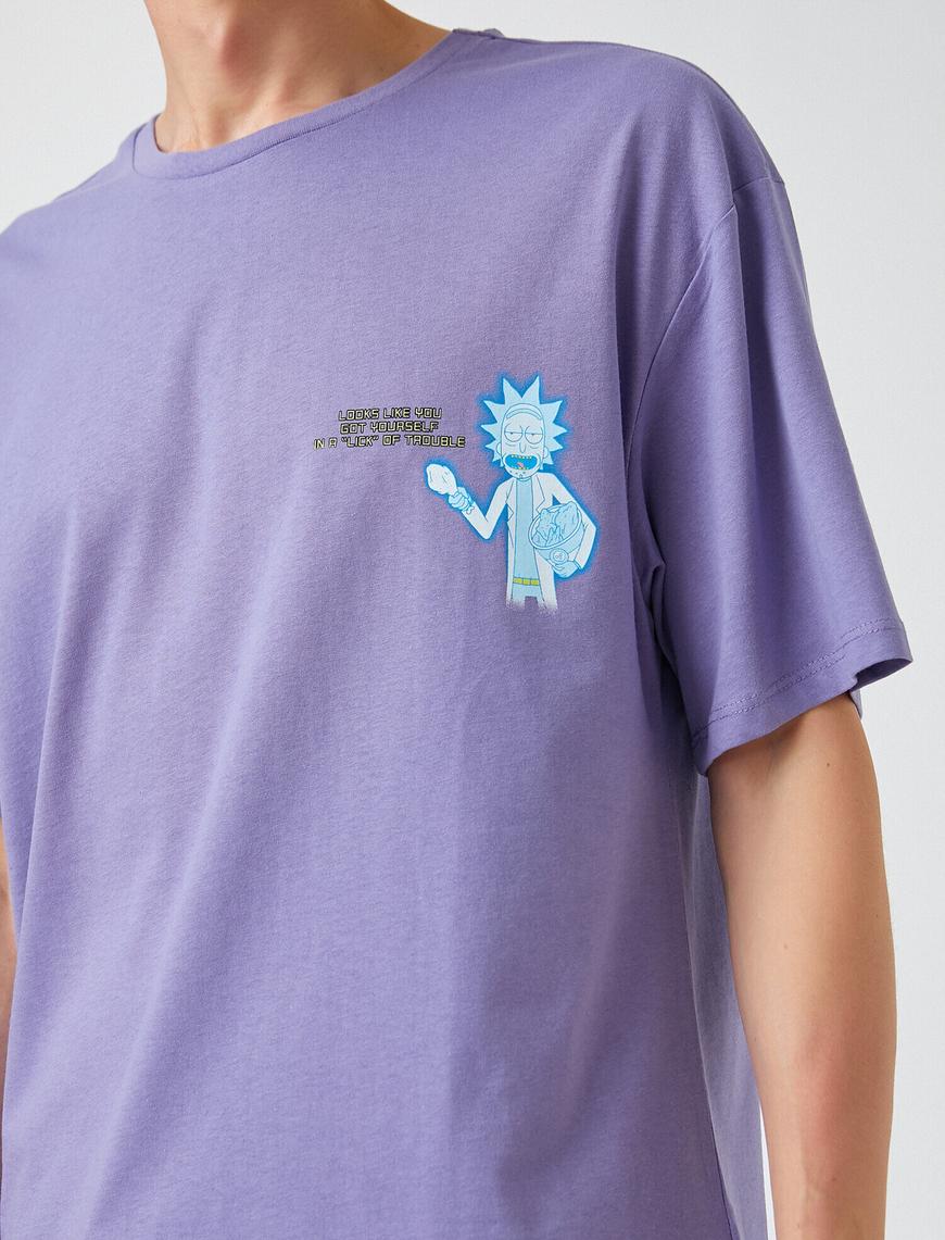   Rick and Morty Oversize Tişört Lisanslı Baskılı