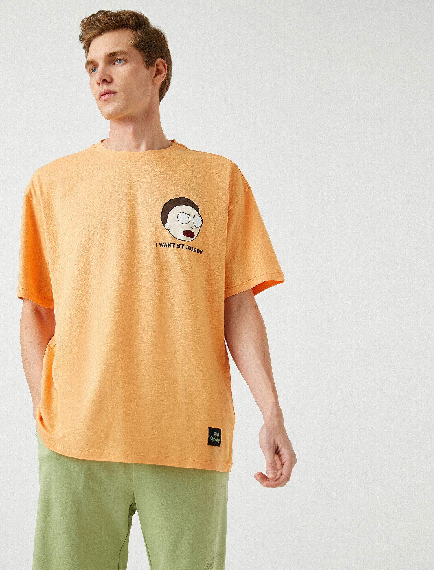   Rick and Morty Oversize Tişört Lisanslı Baskılı
