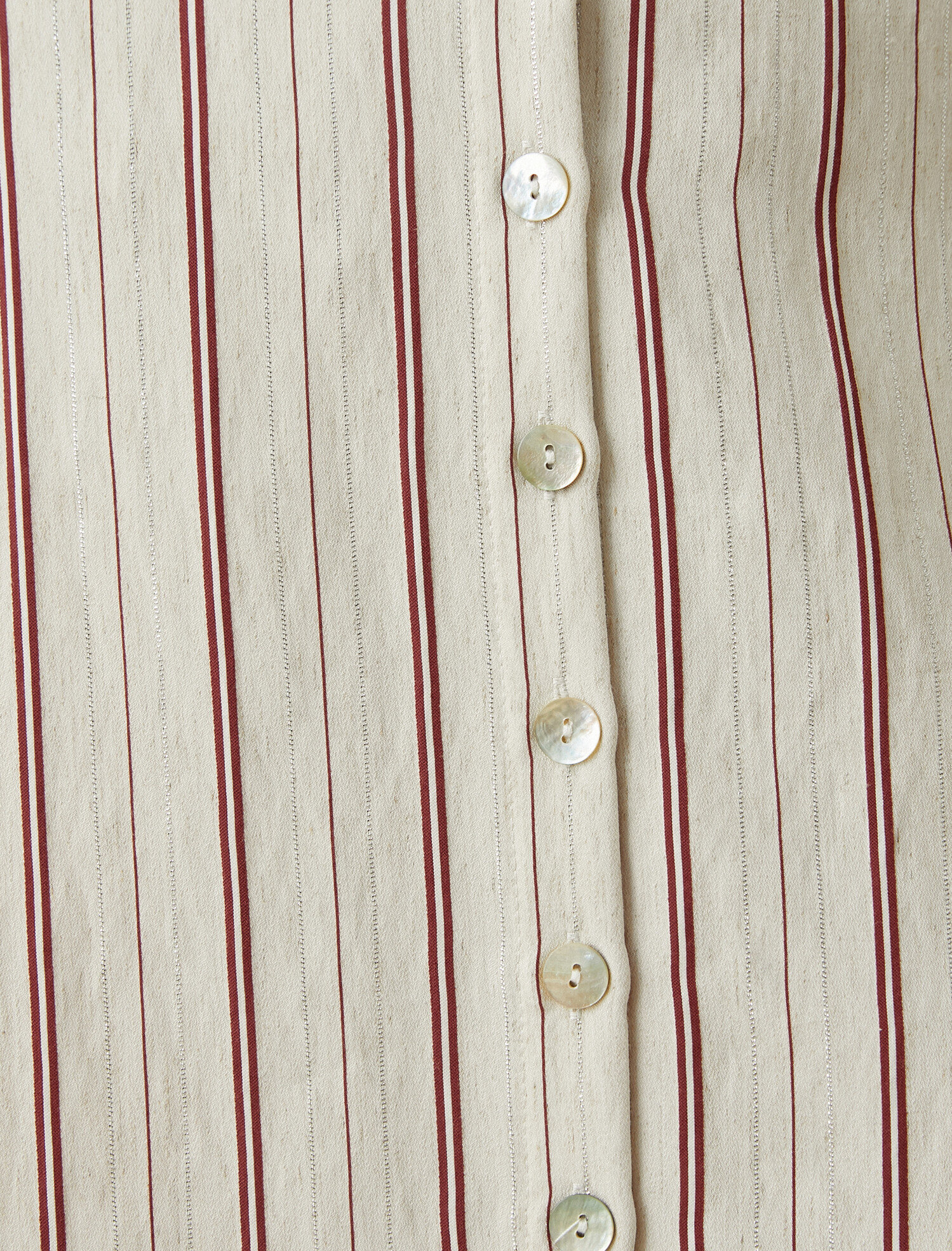   Düğmeli Midi Etek Keten Karışımlı