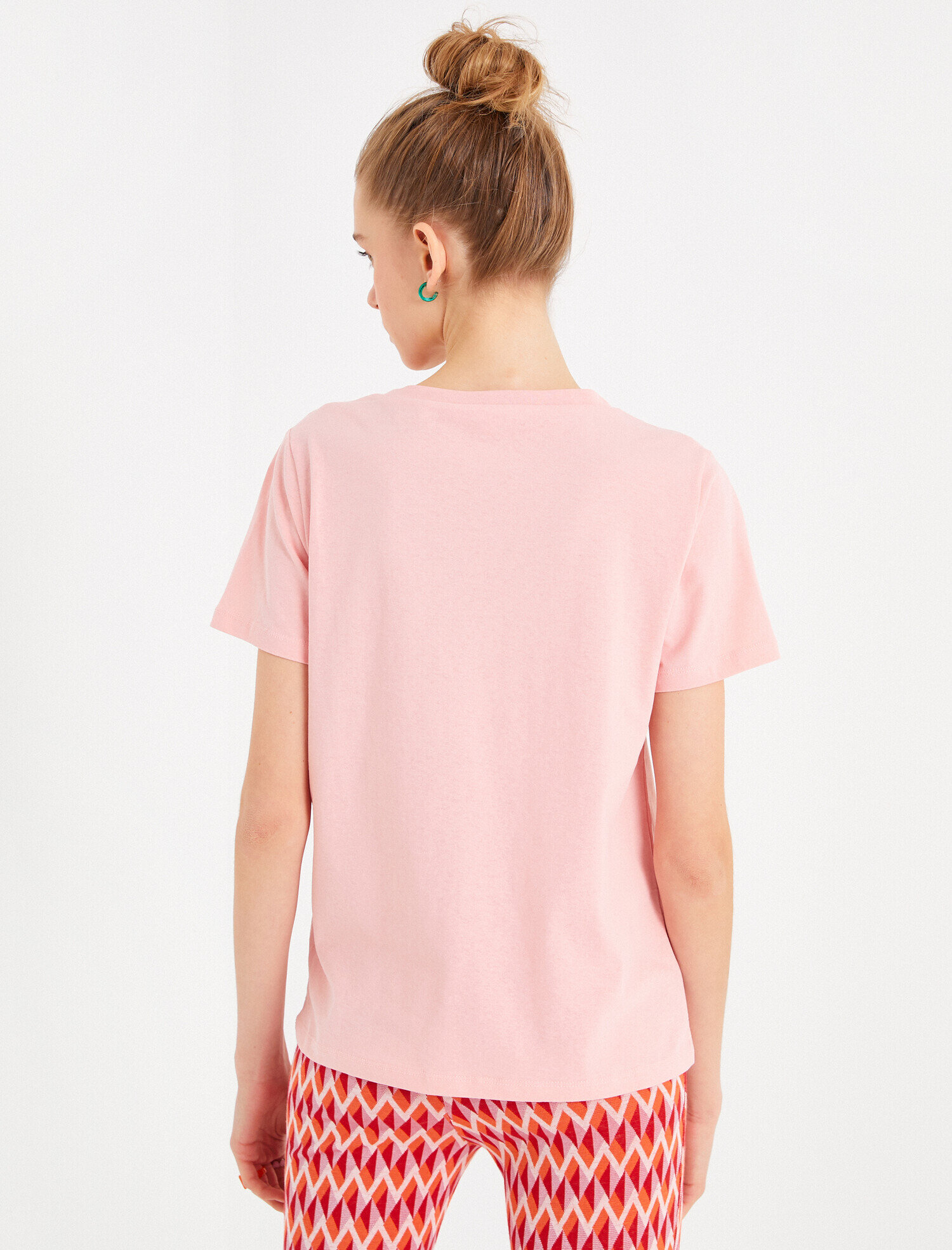   Kısa Kollu Bisiklet Yaka Tişört