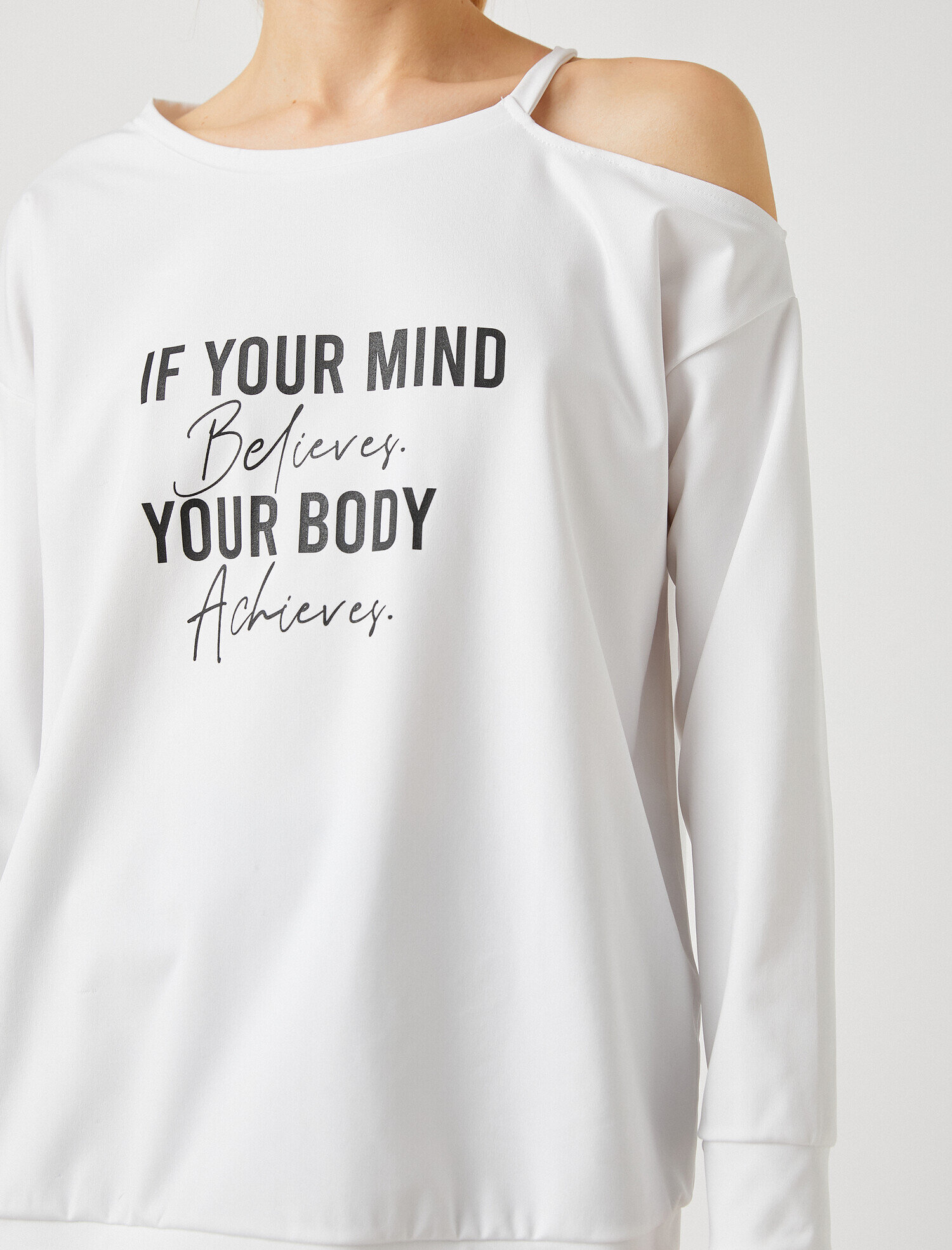   Omuz Detaylı Spor Sweatshirt