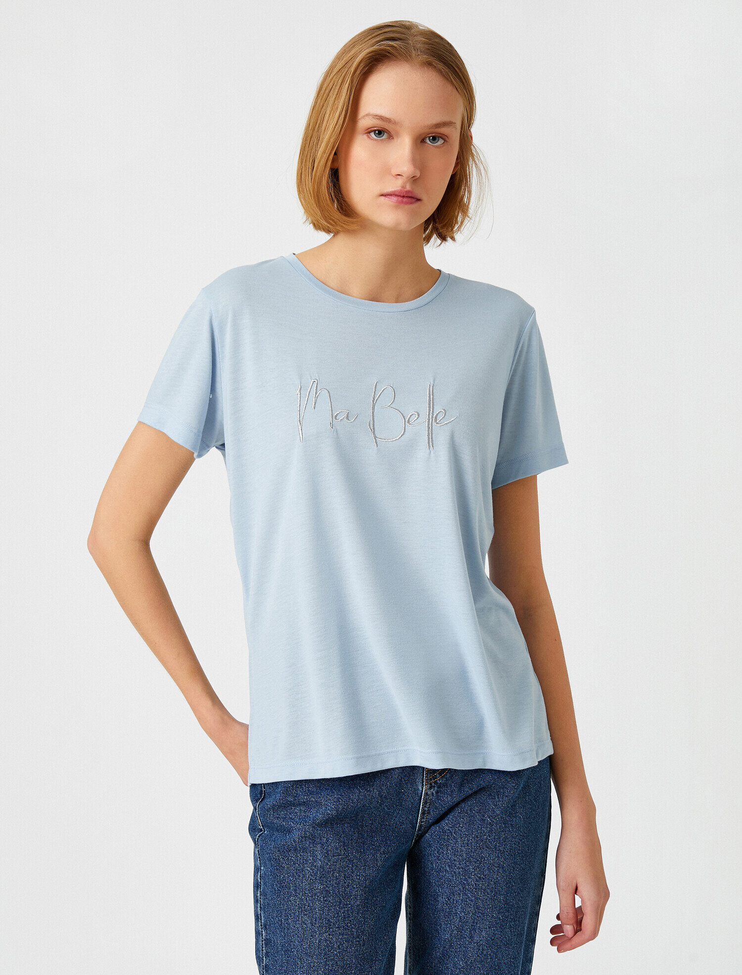   Baskılı Kısa Kollu Tişört