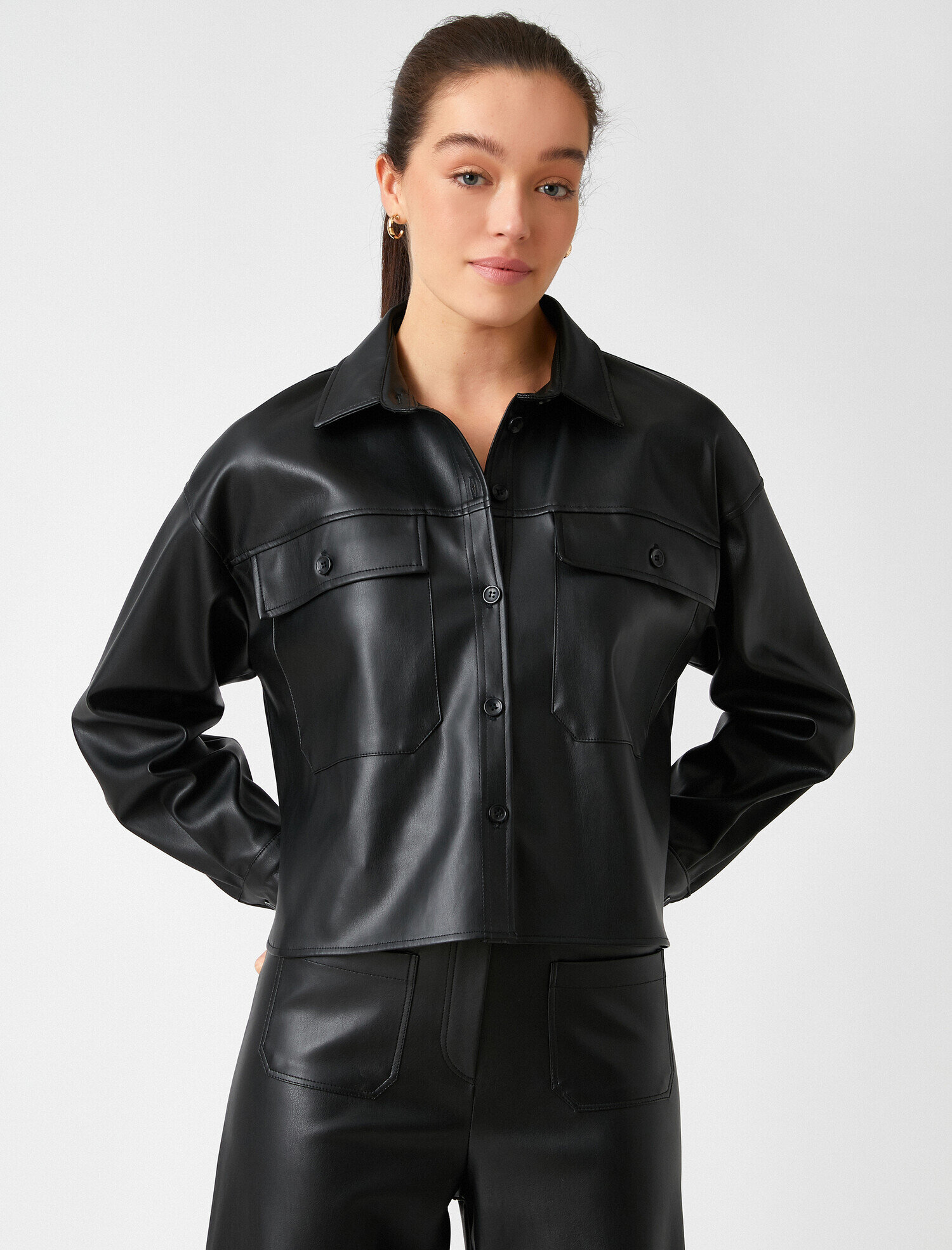   Suni Deri Cepli Ceket