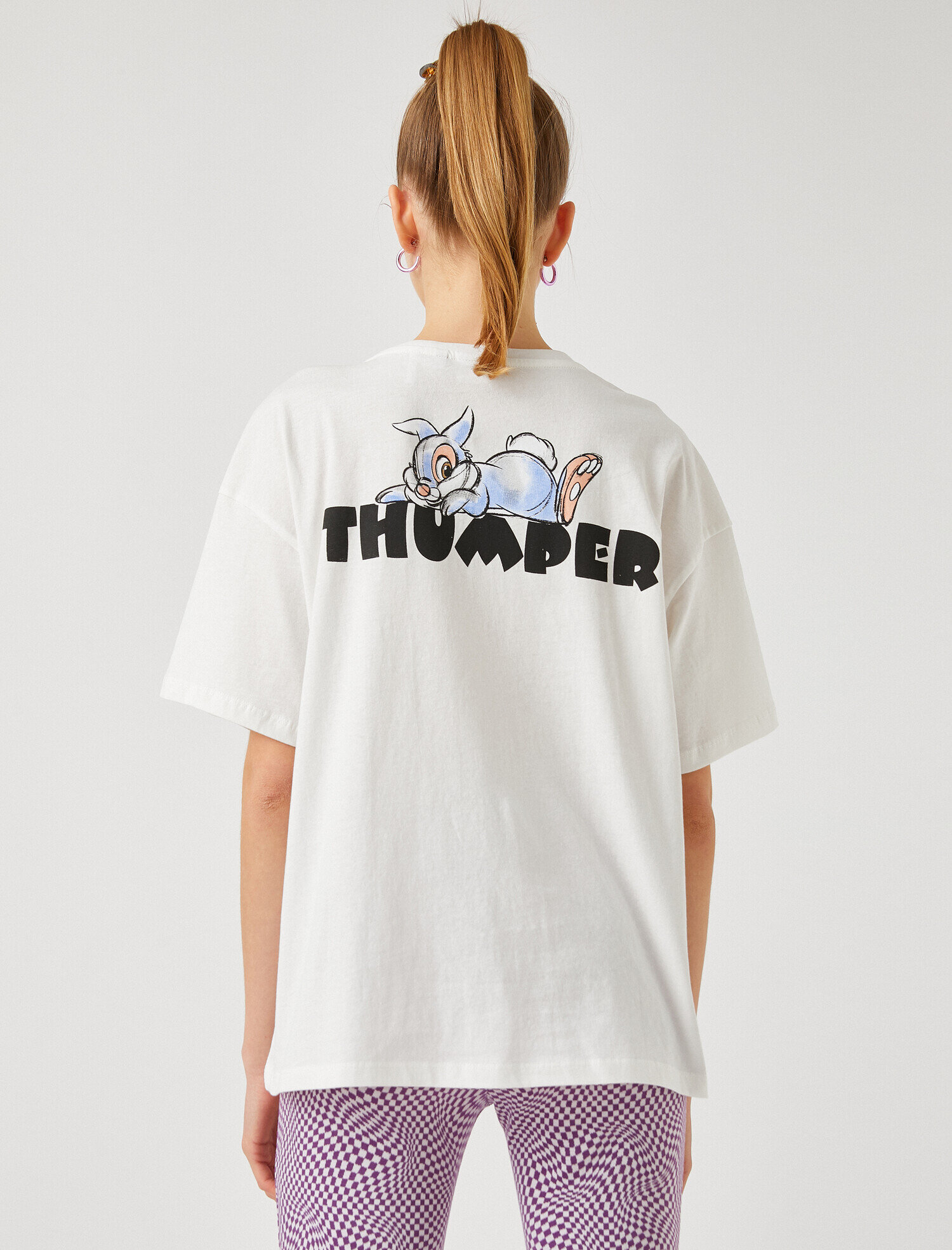   Kısa Kollu Baskılı Oversize Tişört