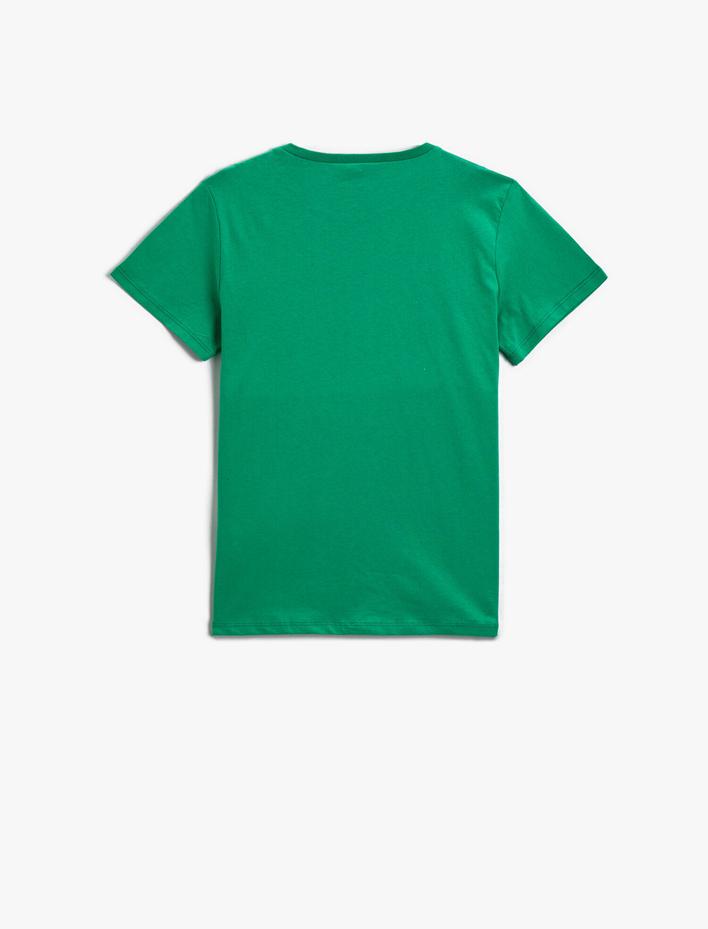 Erkek Çocuk Skate Baskılı Kısa Kollu Tişört Pamuklu