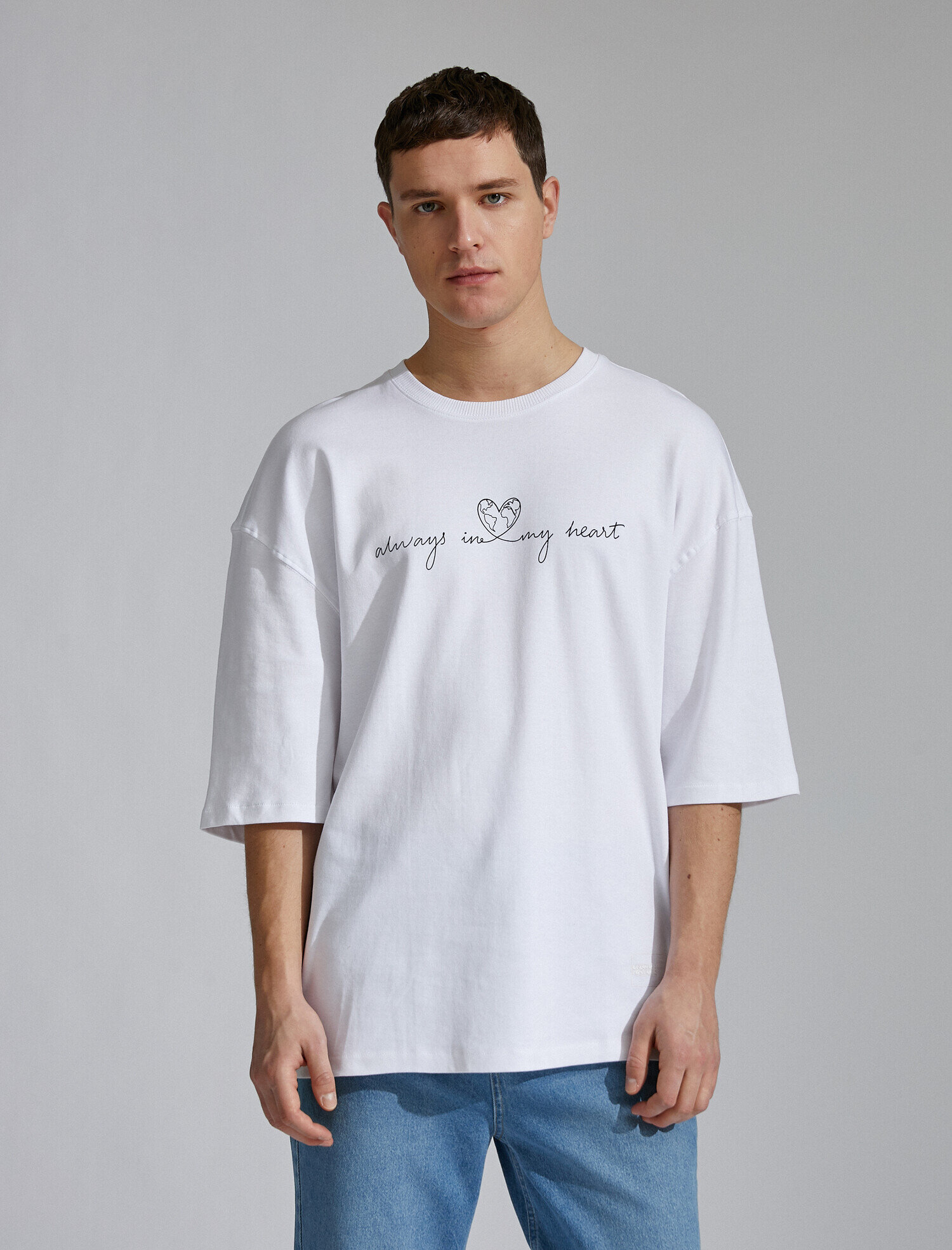   Oversize Baskılı Tişört