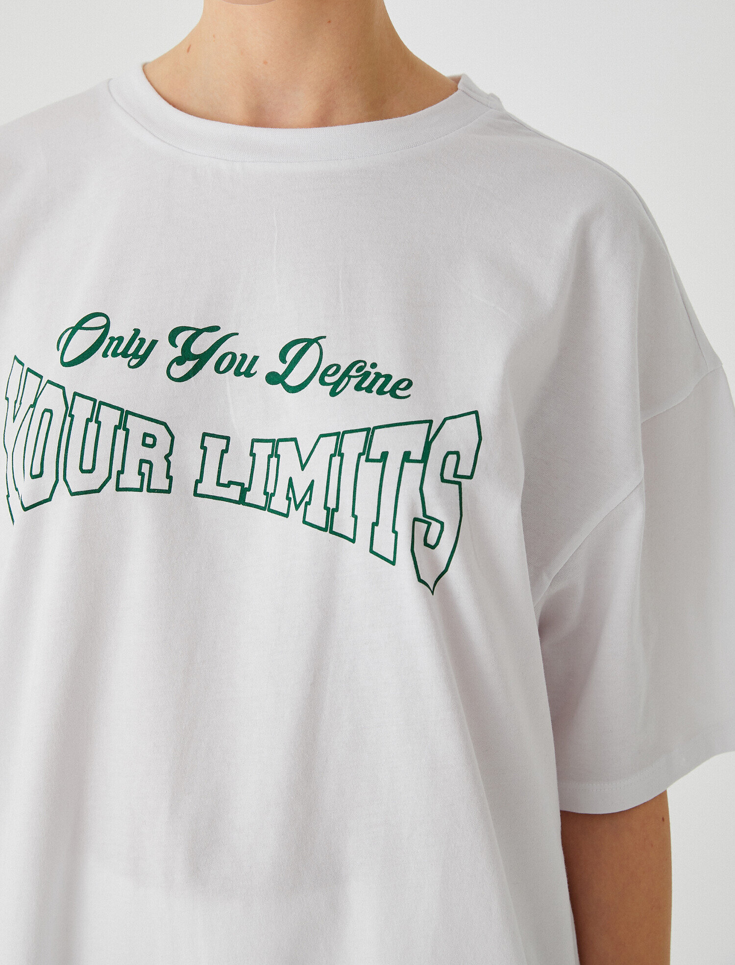   Pamuklu Baskılı Spor Tişört