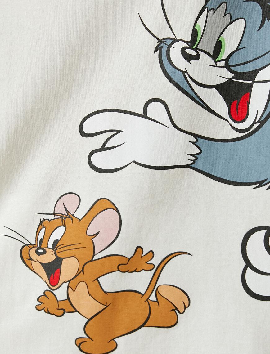   Tom&Jerry Lisanslı Baskılı Kısa Kollu Tişört
