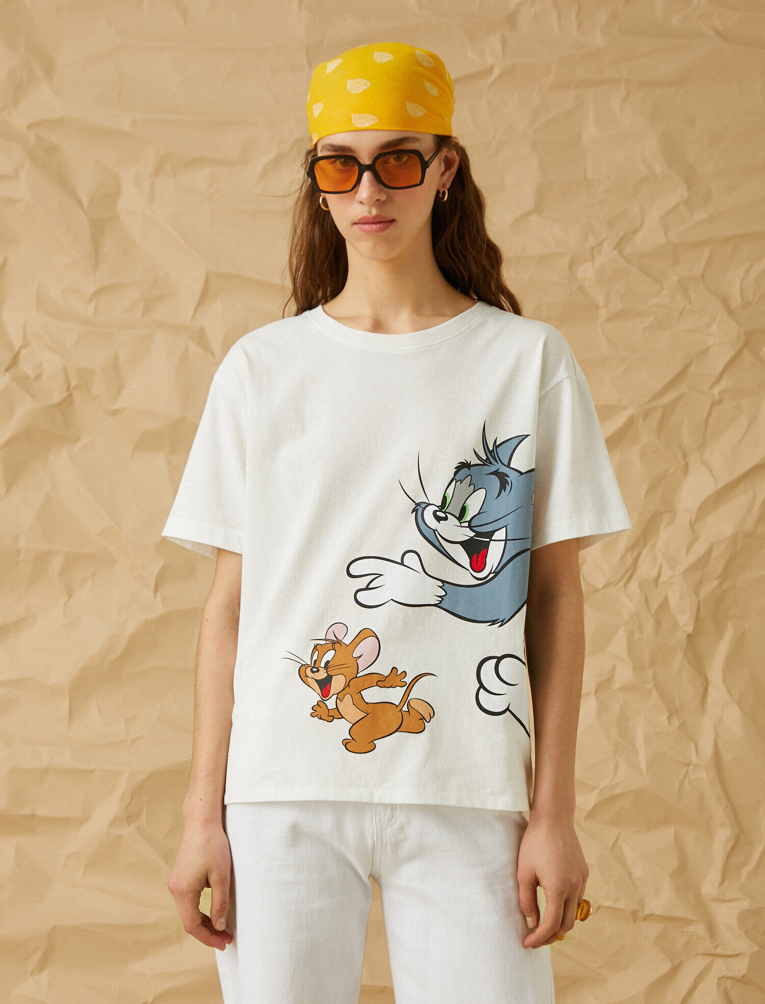   Tom&Jerry Lisanslı Baskılı Kısa Kollu Tişört