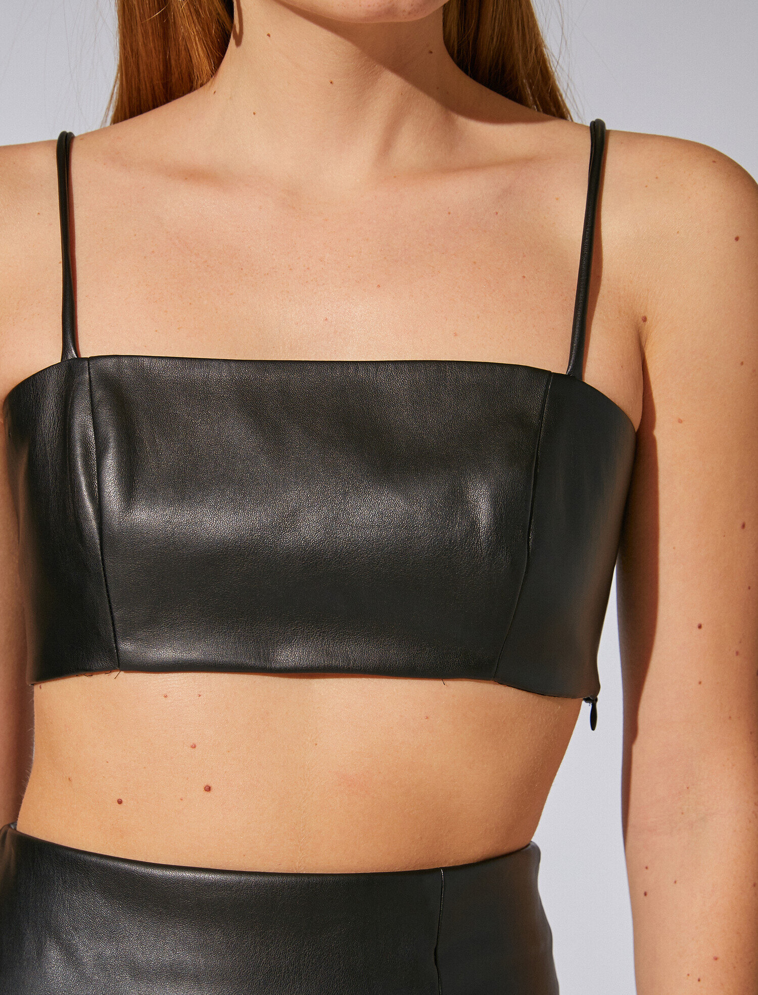   İnce Askılı Crop Top