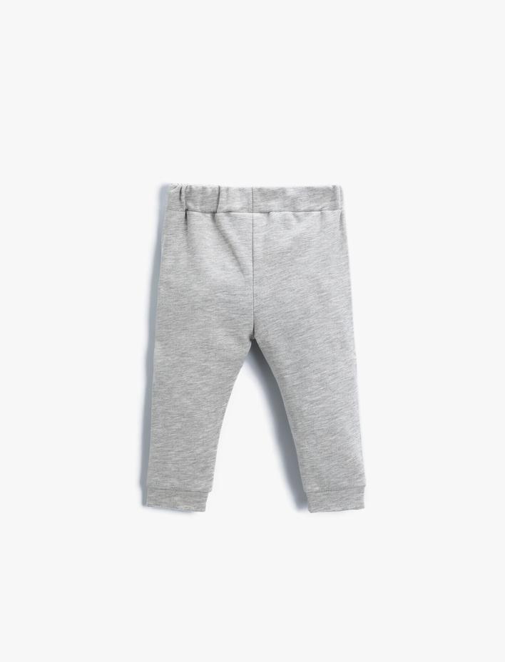 Erkek Bebek Mickey Mouse Baskılı Jogger Eşofman Altı Lisanslı Pamuklu