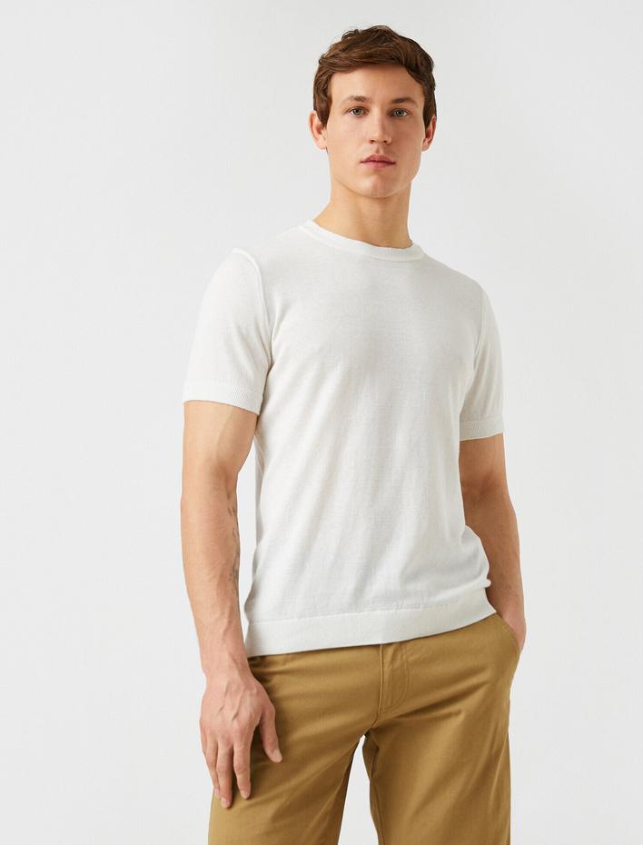  Basic Tişört Bisiklet Yaka