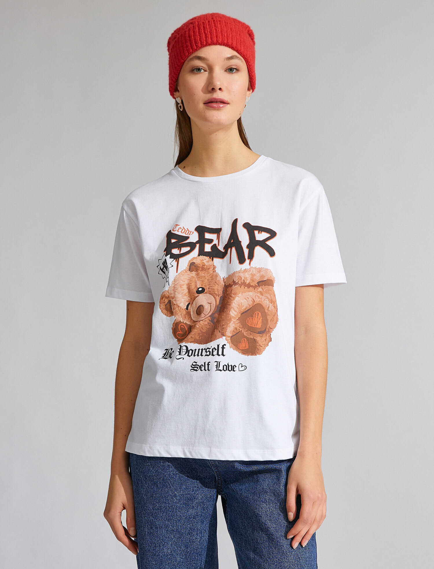   Baskılı Kısa Kollu Tişört